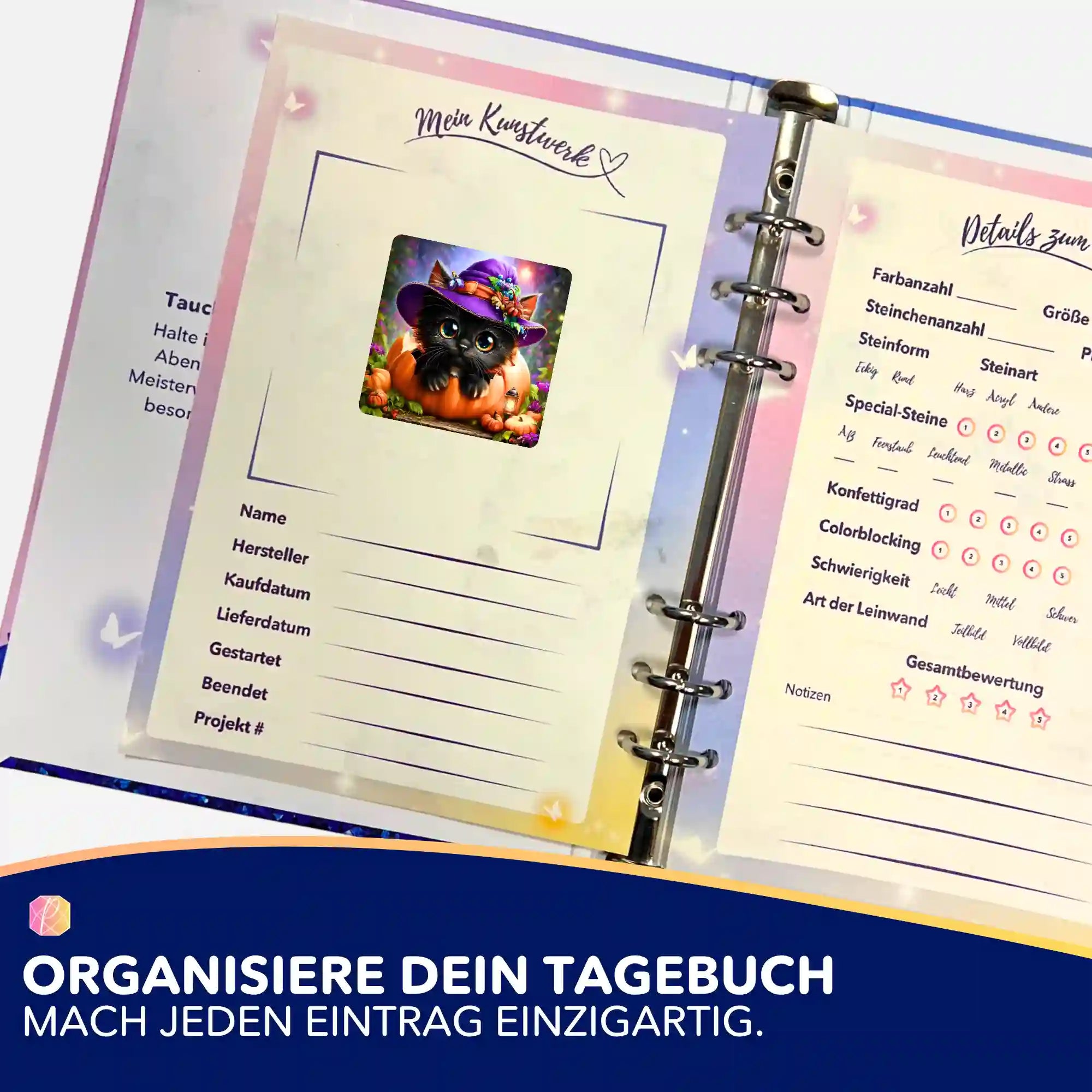 Aufkleber 5er-Set - Herbstpfötchen