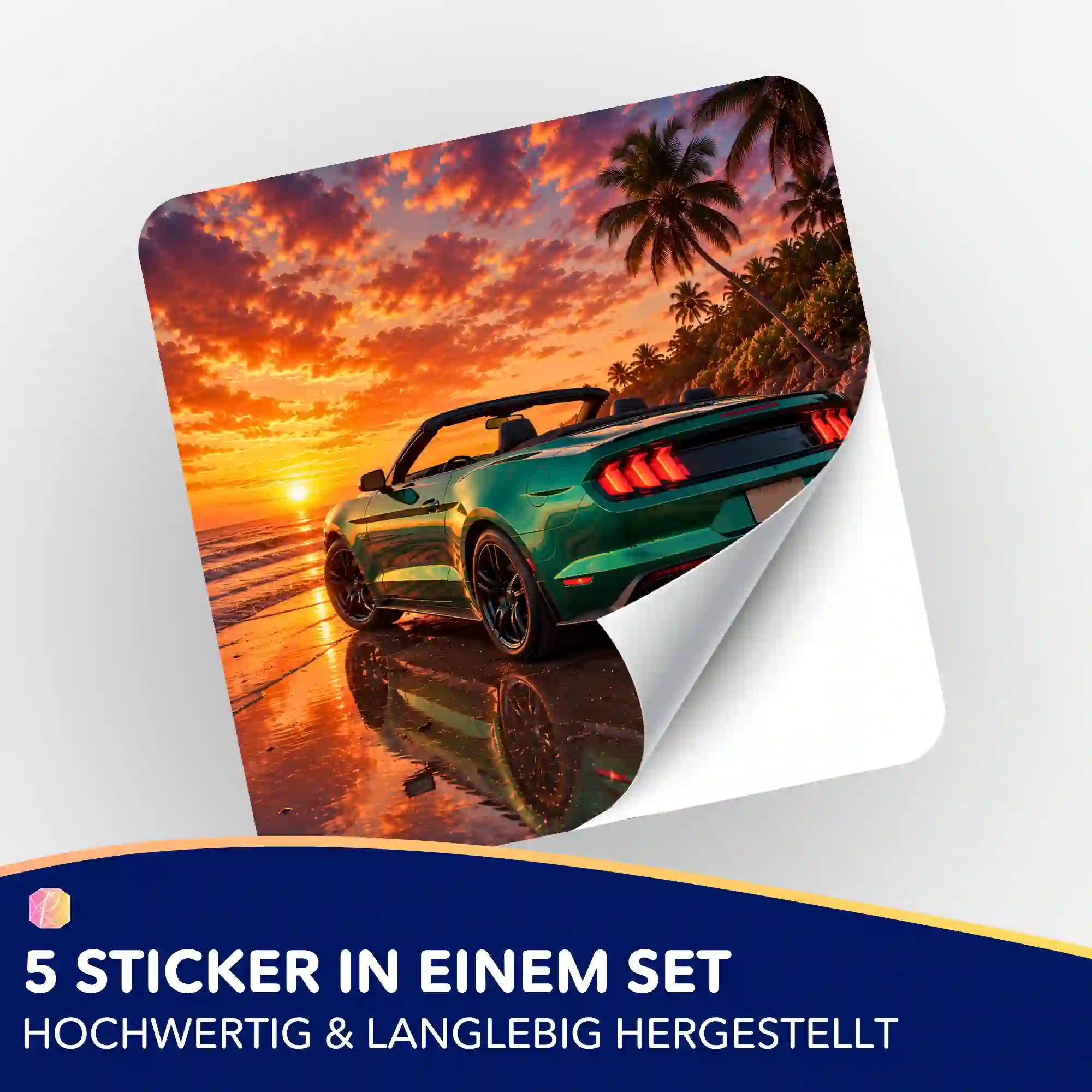 Aufkleber 5er-Set - Sonnenkilometer