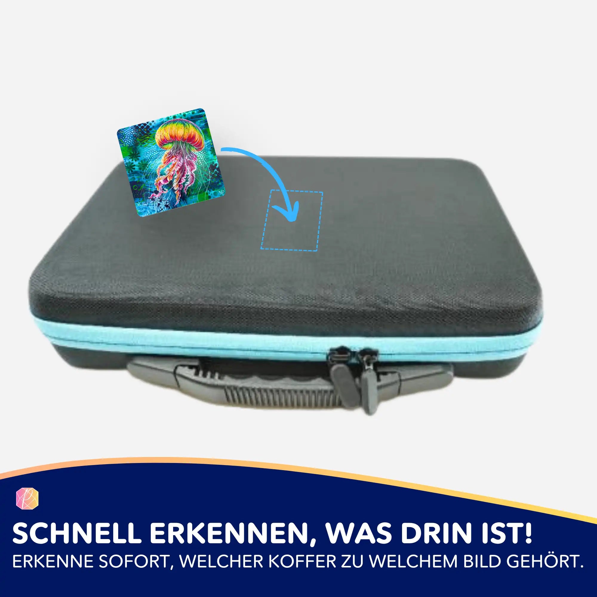 Medusa Solaris Sticker für Diamond Painting Aufbewahrungskoffer zur Organisation deiner Bastelsets von Picmondoo.