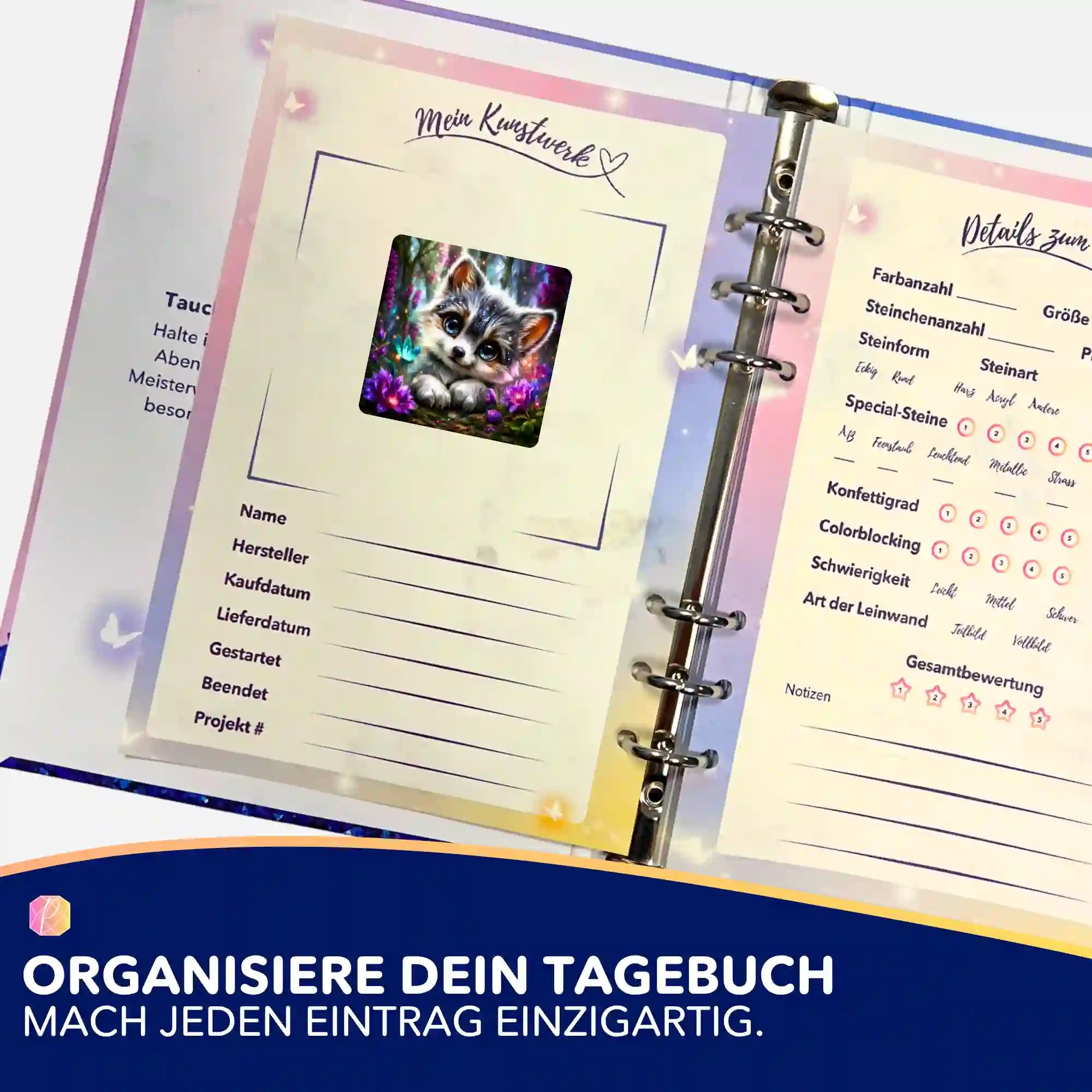 Aufkleber 5er-Set - Sommerfell