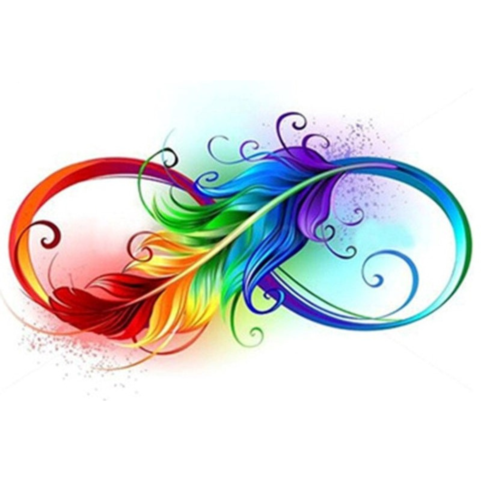 Diamond Painting Mini - Infinity Feather