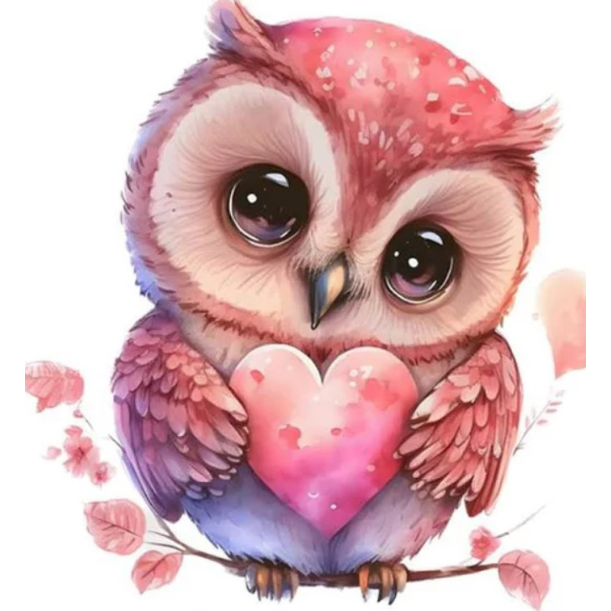 Diamond Painting Mini - Loving Owl