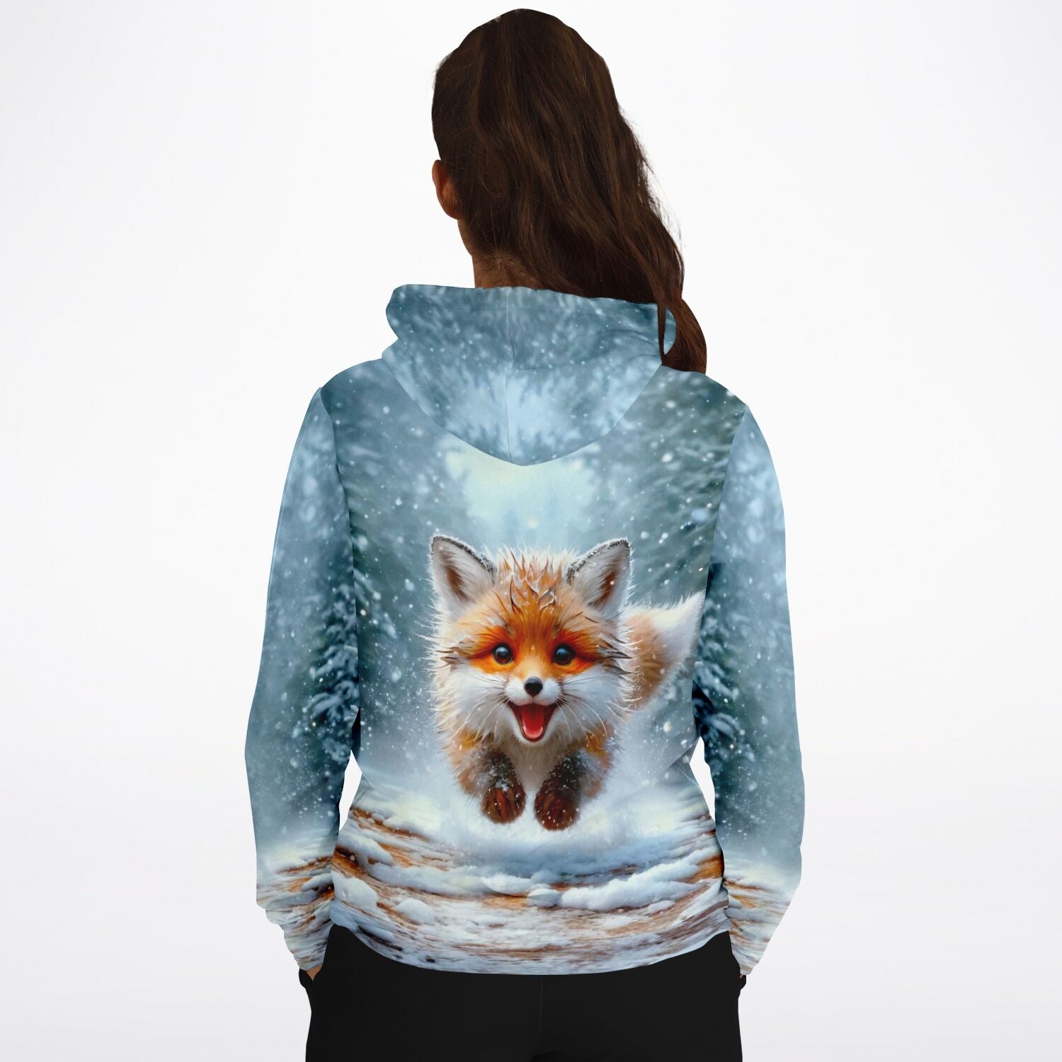 Dreamer Hoodie - Kleiner Fuchs im Winterwald