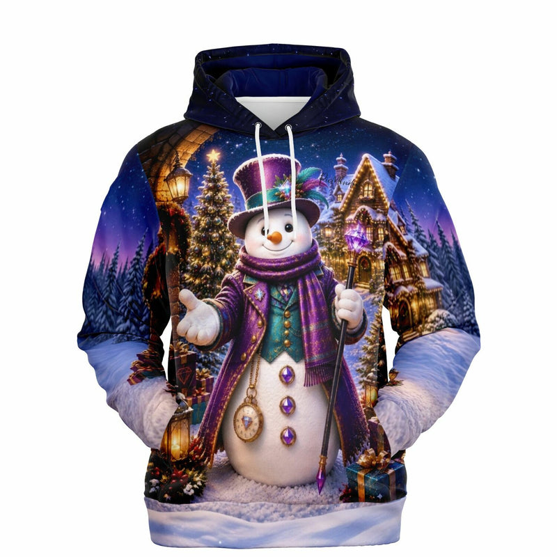 Dreamer Hoodie mit festlichem Schneemann-Motiv, Winterzauber-Design für Fans von Diamond Painting und Kunst