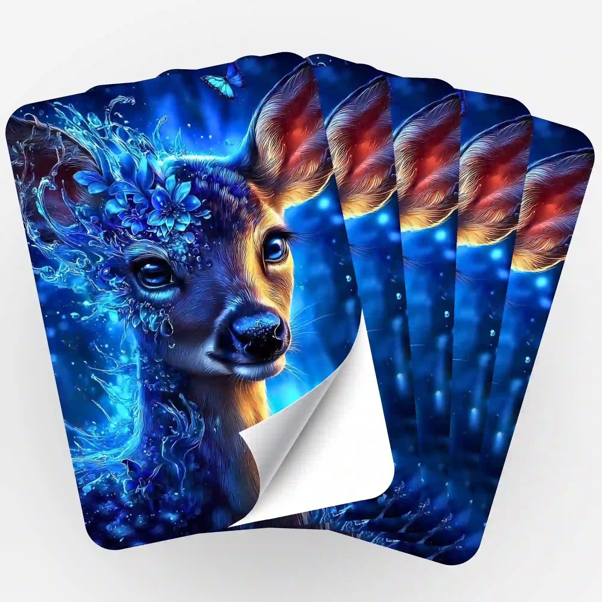 5er-Set Sticker Hüterin des Herzens mit Hirsch-Motiv für Diamond Painting und Malen nach Zahlen Organisation