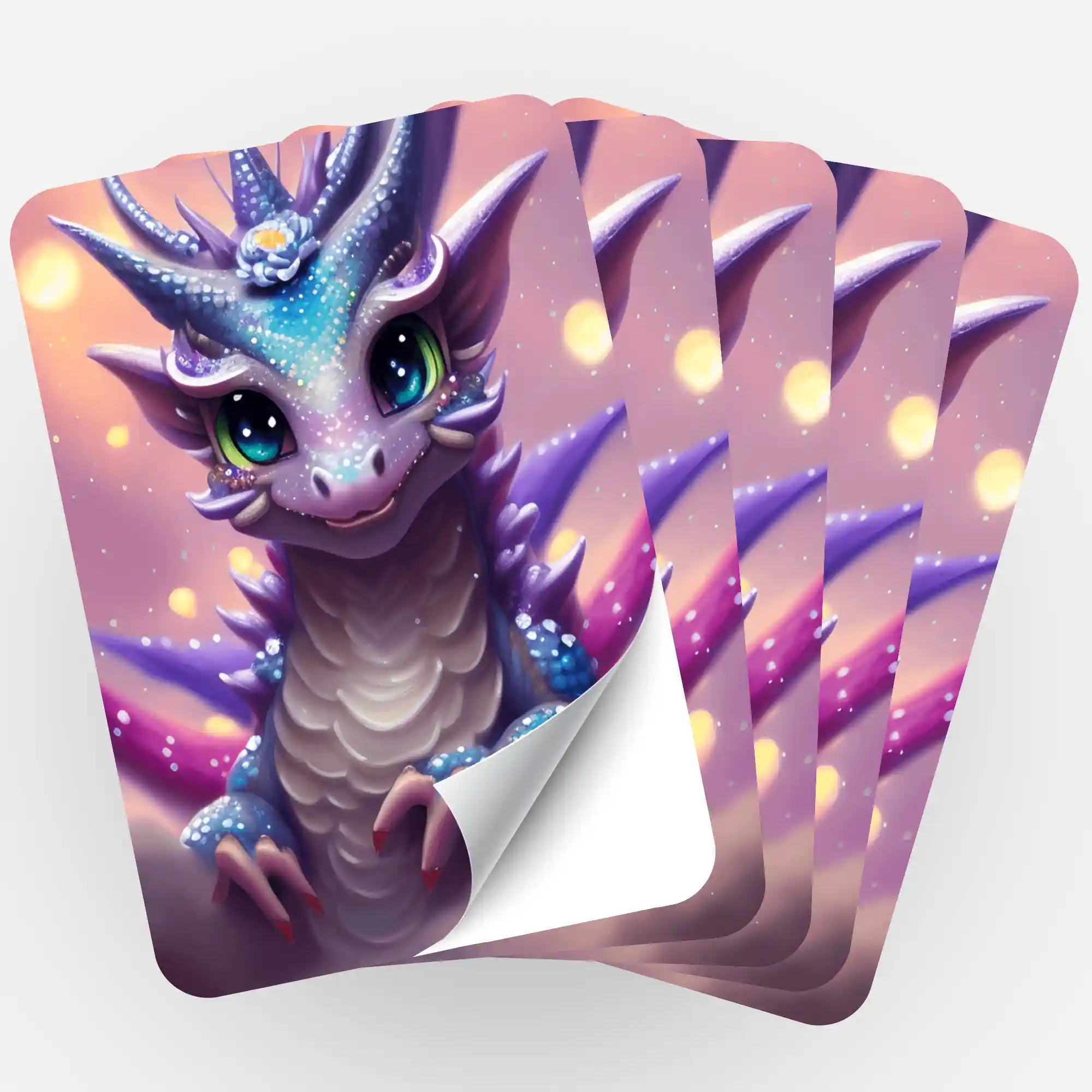 Aufkleber 5er-Set - Cute Dragon