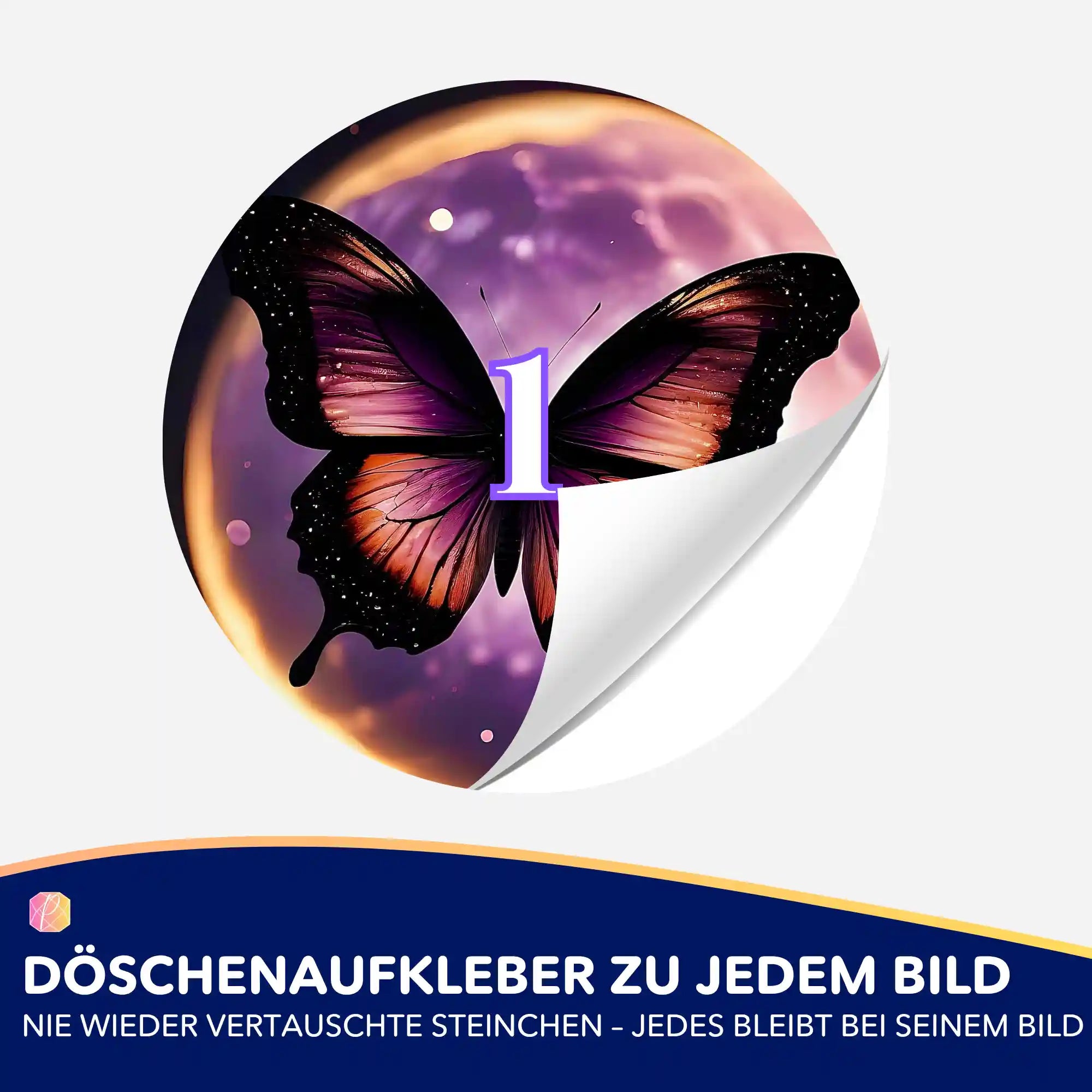 Döschenaufkleber - Purple Moon