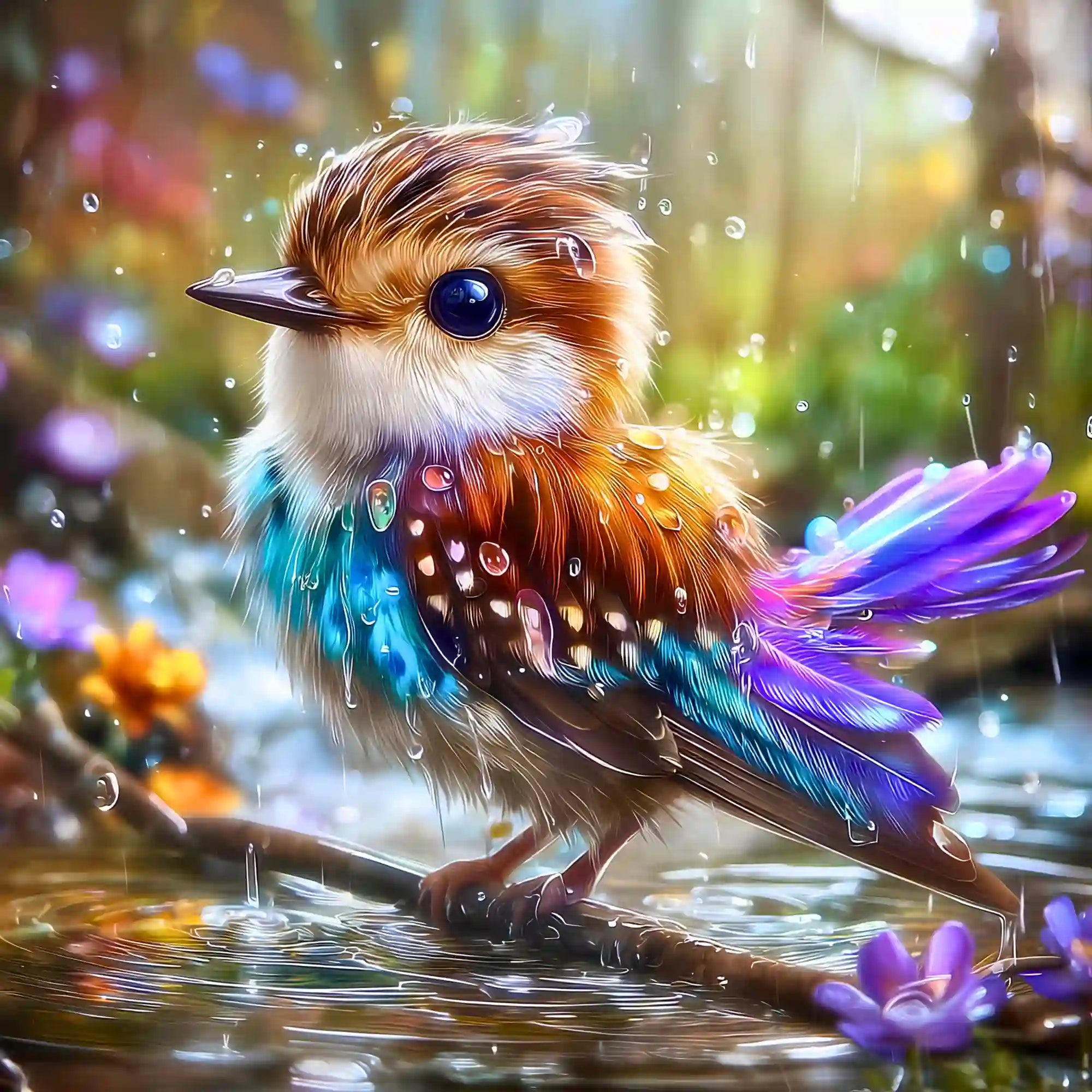 Diamond Painting 7 Tage Special - Eine Sommerdusche für Pieps