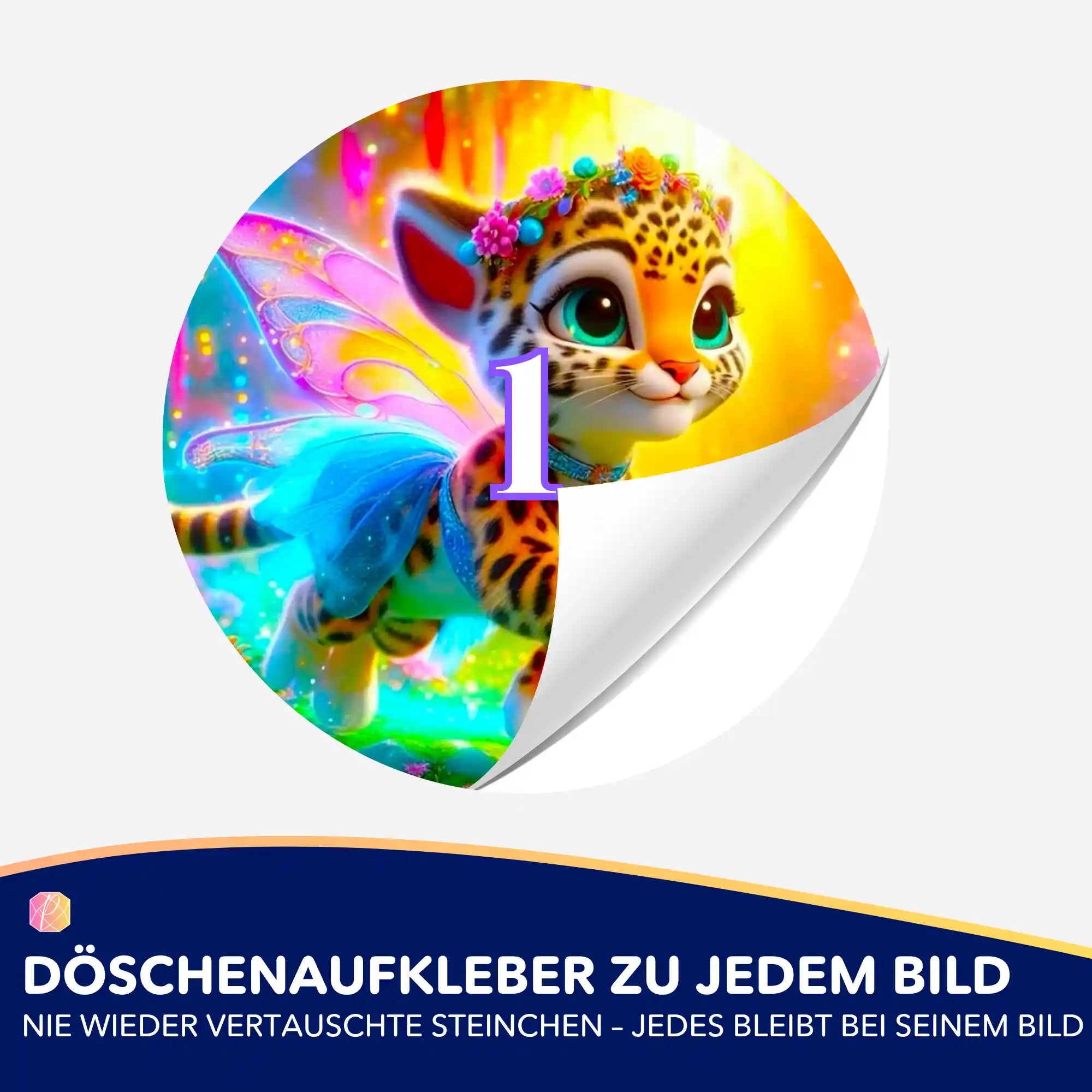 Döschenaufkleber - Finja die kleine Tigerfee