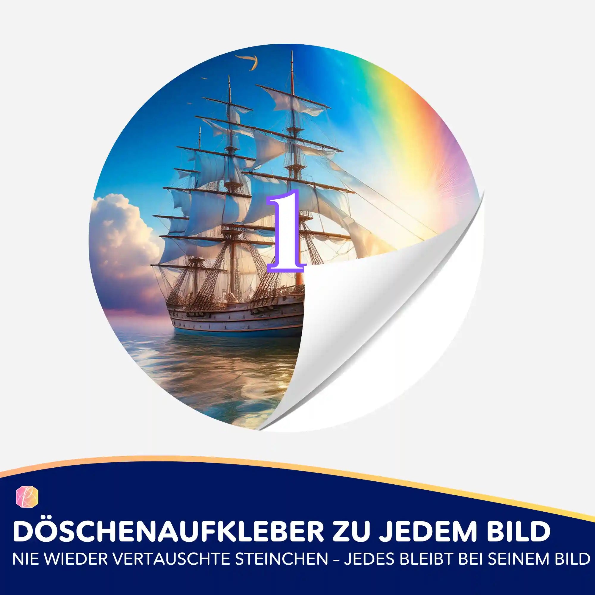 Döschenaufkleber - Freiheit auf See