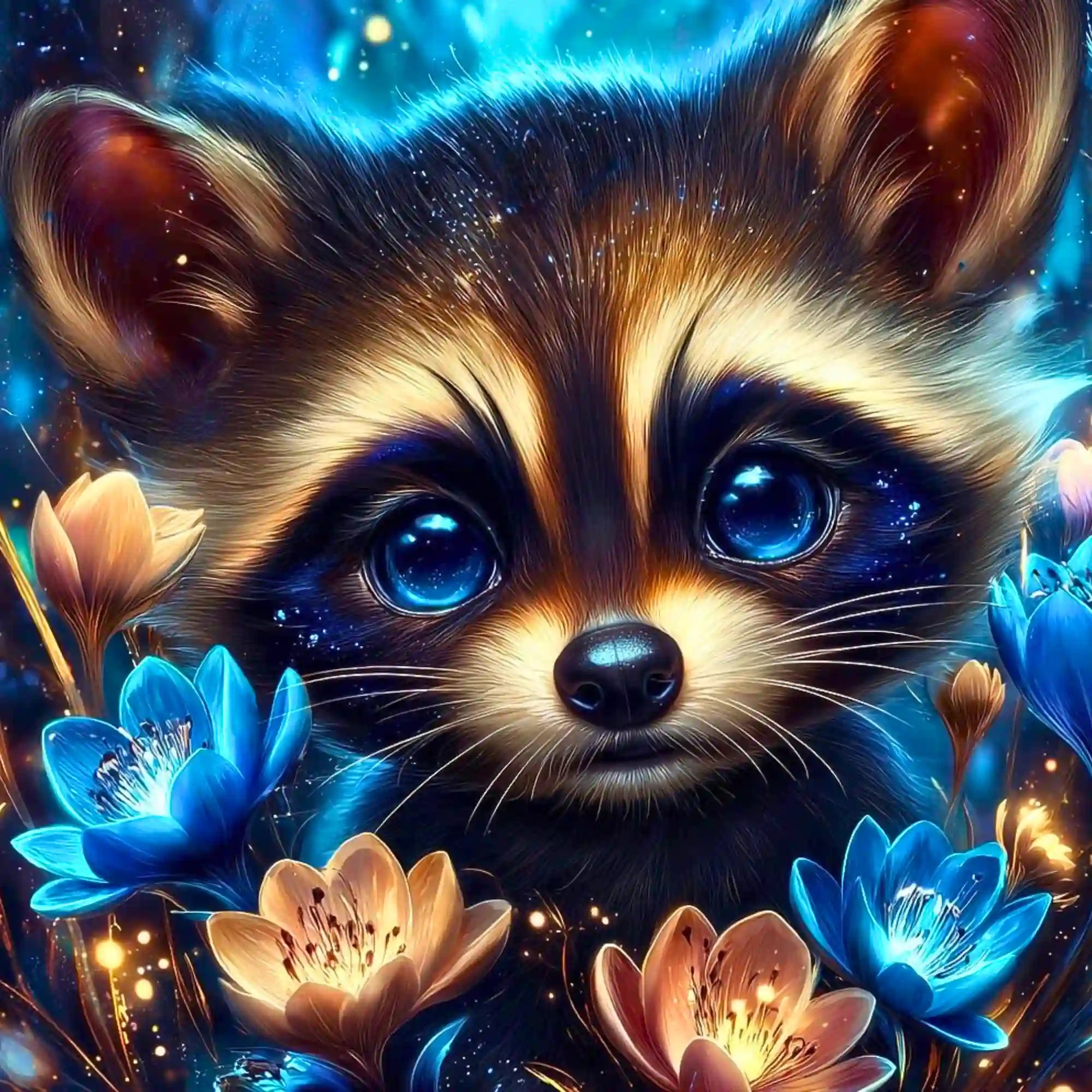 Diamond Painting - Augen voller Nacht