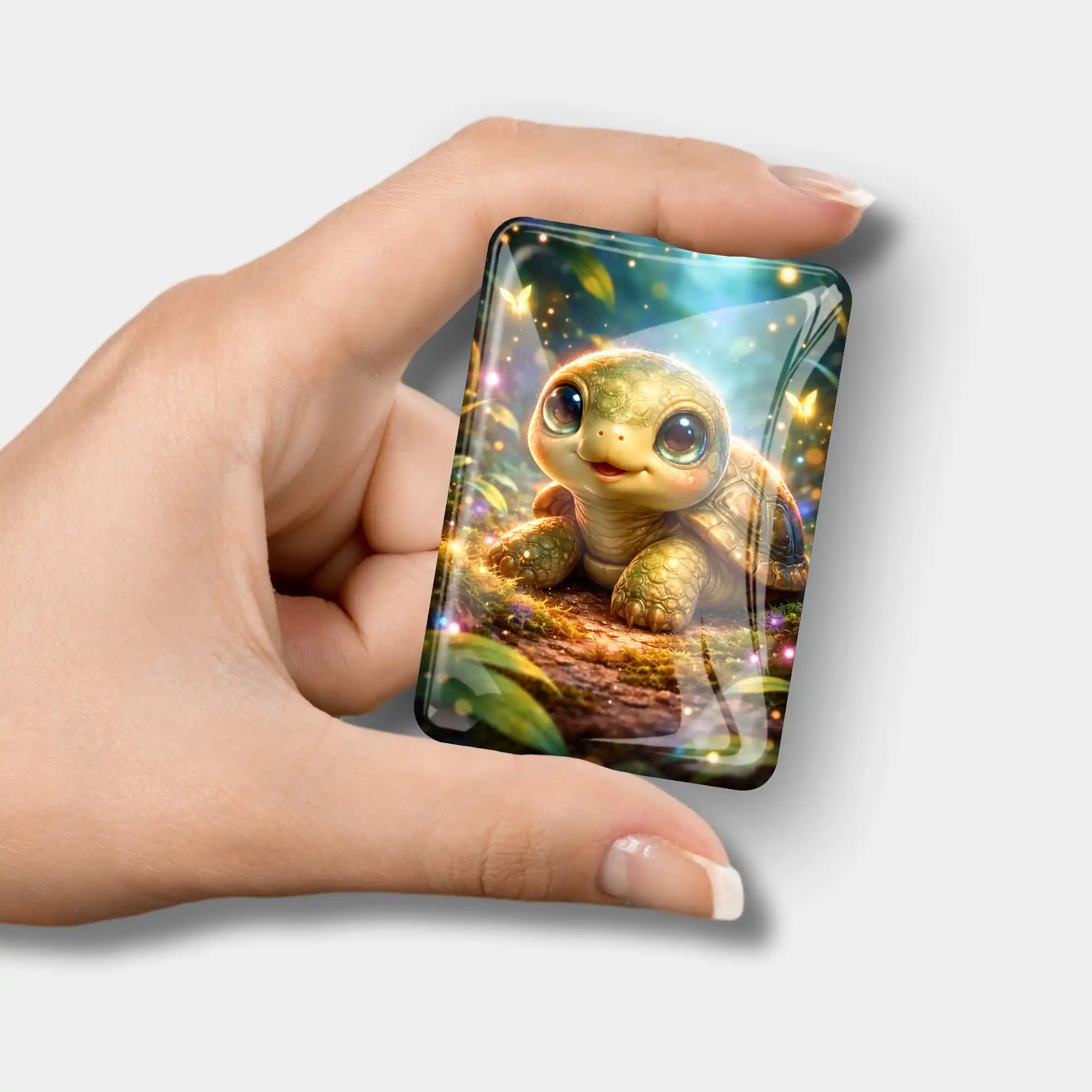 Glas Coverminder mit Schildkröten-Motiv für Diamond Painting Zubehör