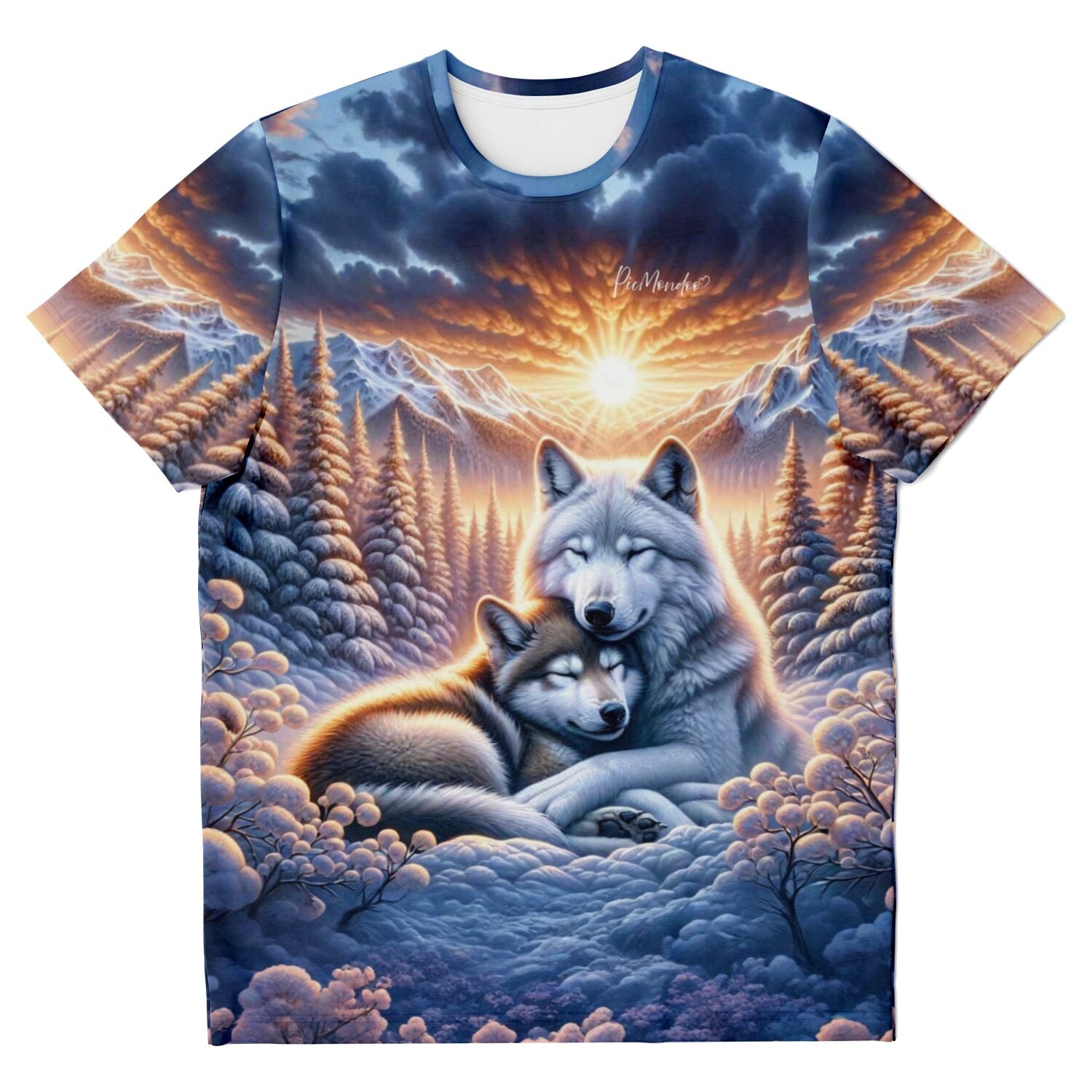 Dreamer T-Shirt - Wolfliebe im Sonnenaufgang