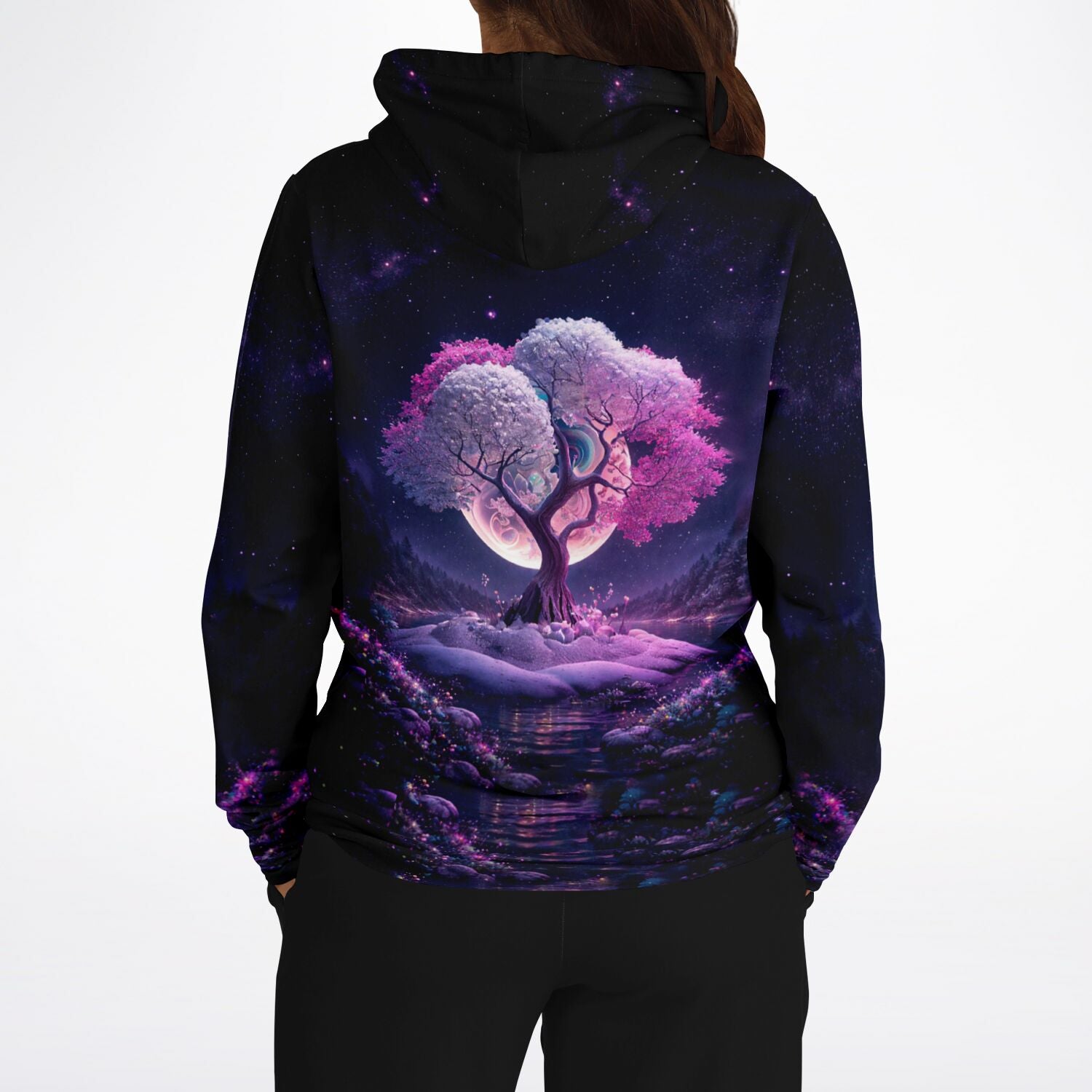 Dreamer Hoodie - Multi Special - Pink Tree at Night