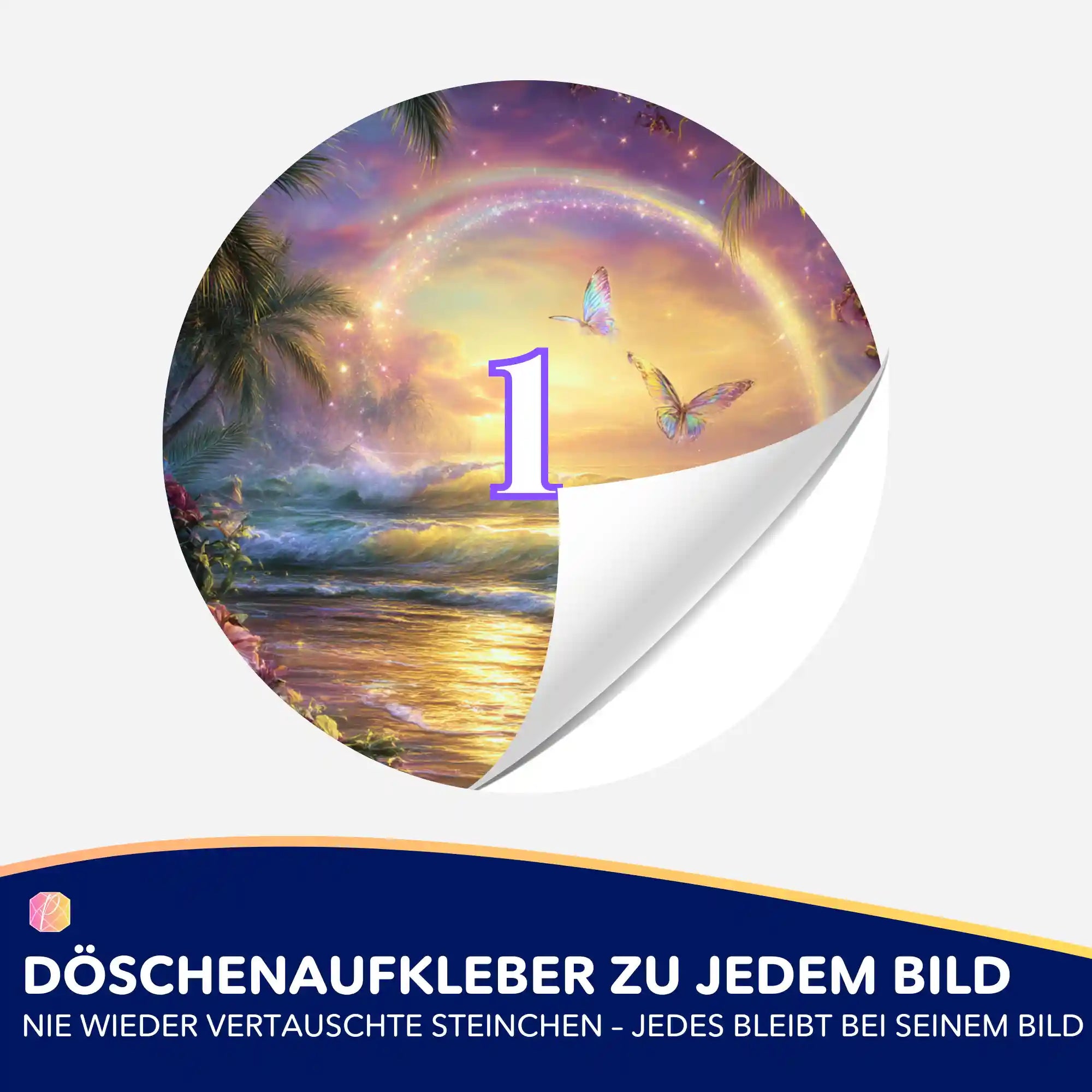 Döschenaufkleber - Zwischen Himmel und Meer