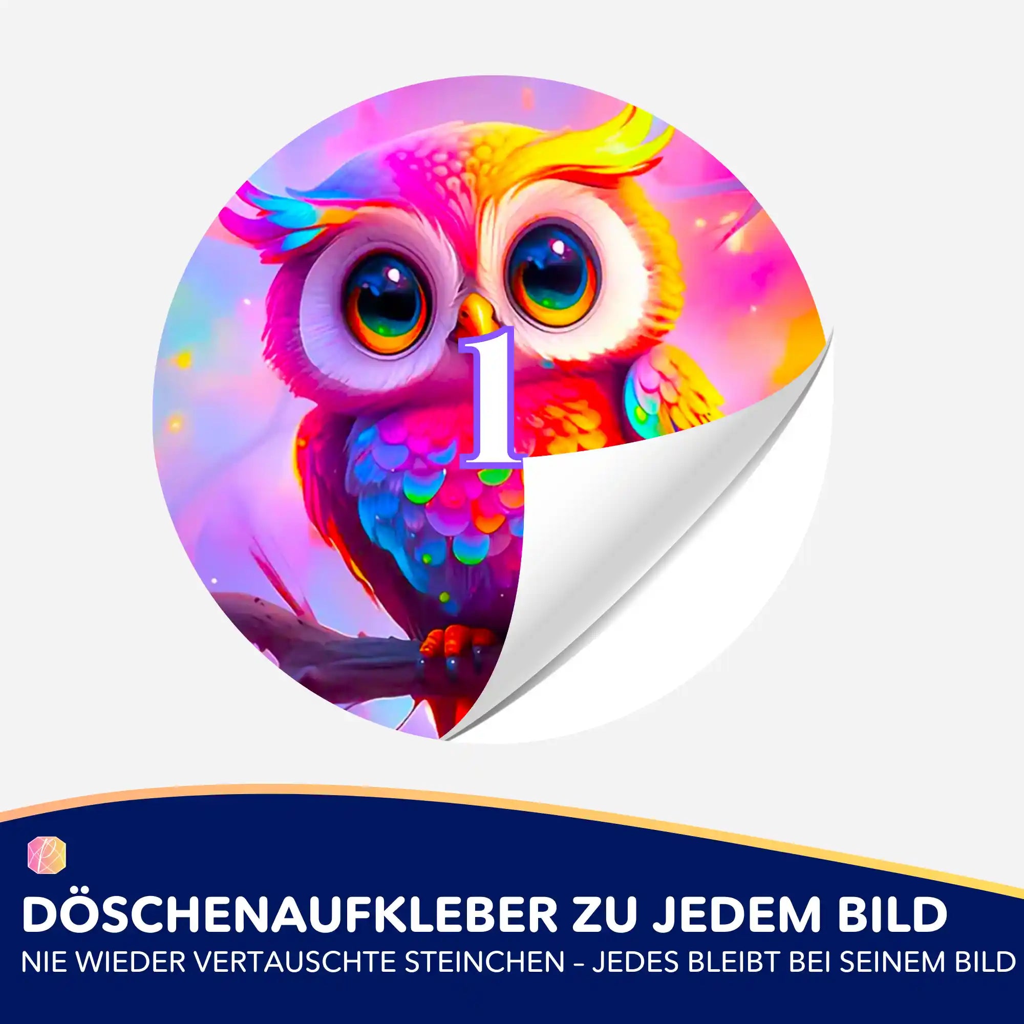 Döschenaufkleber - Eulchen Eulalia