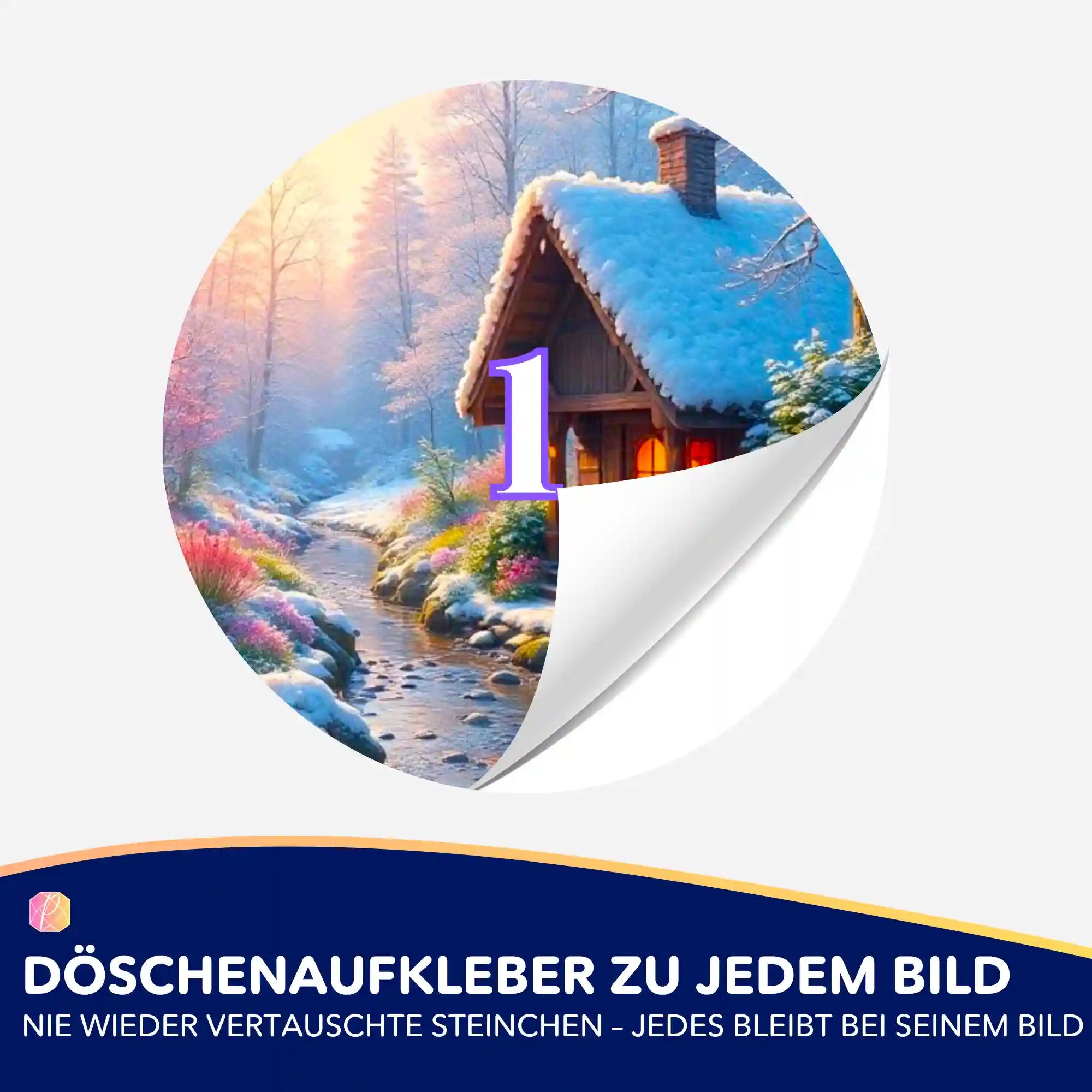 Döschenaufkleber - Wintermorgen "Limited Edition"