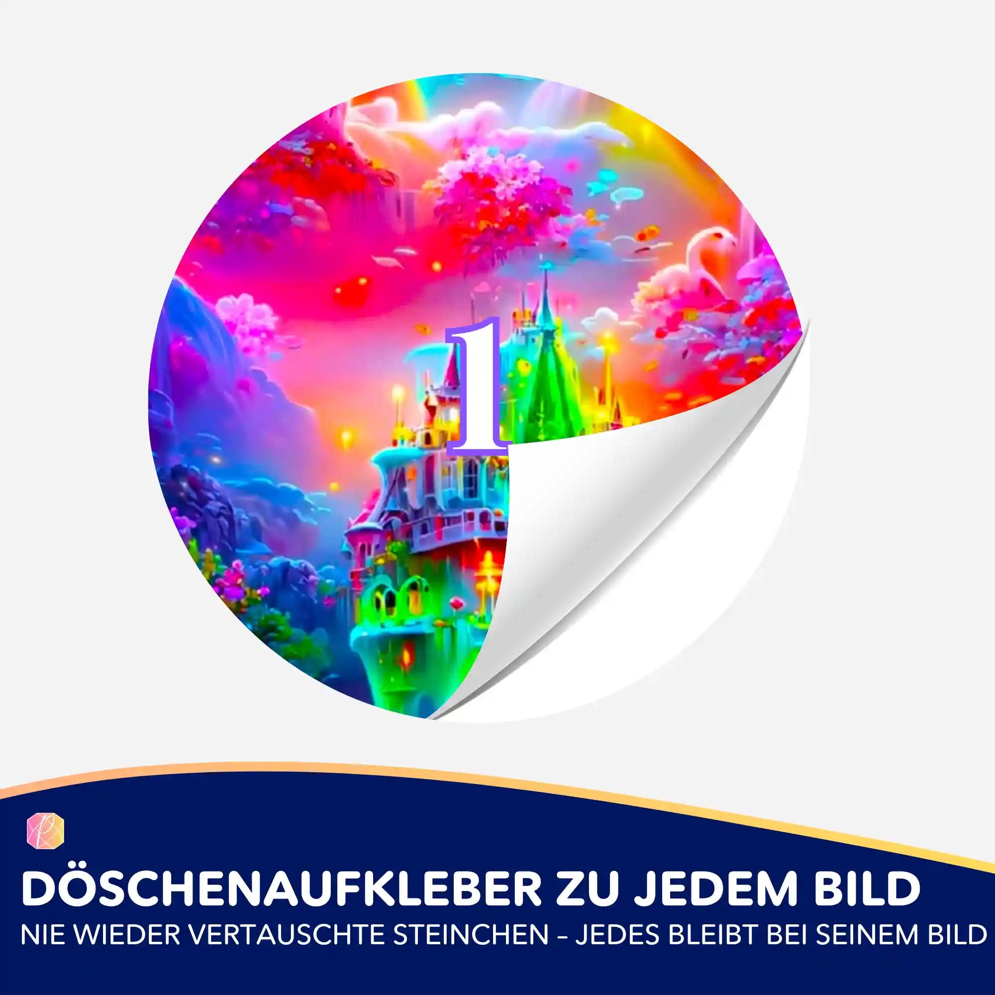 Döschenaufkleber - Traumland in der Fantasie