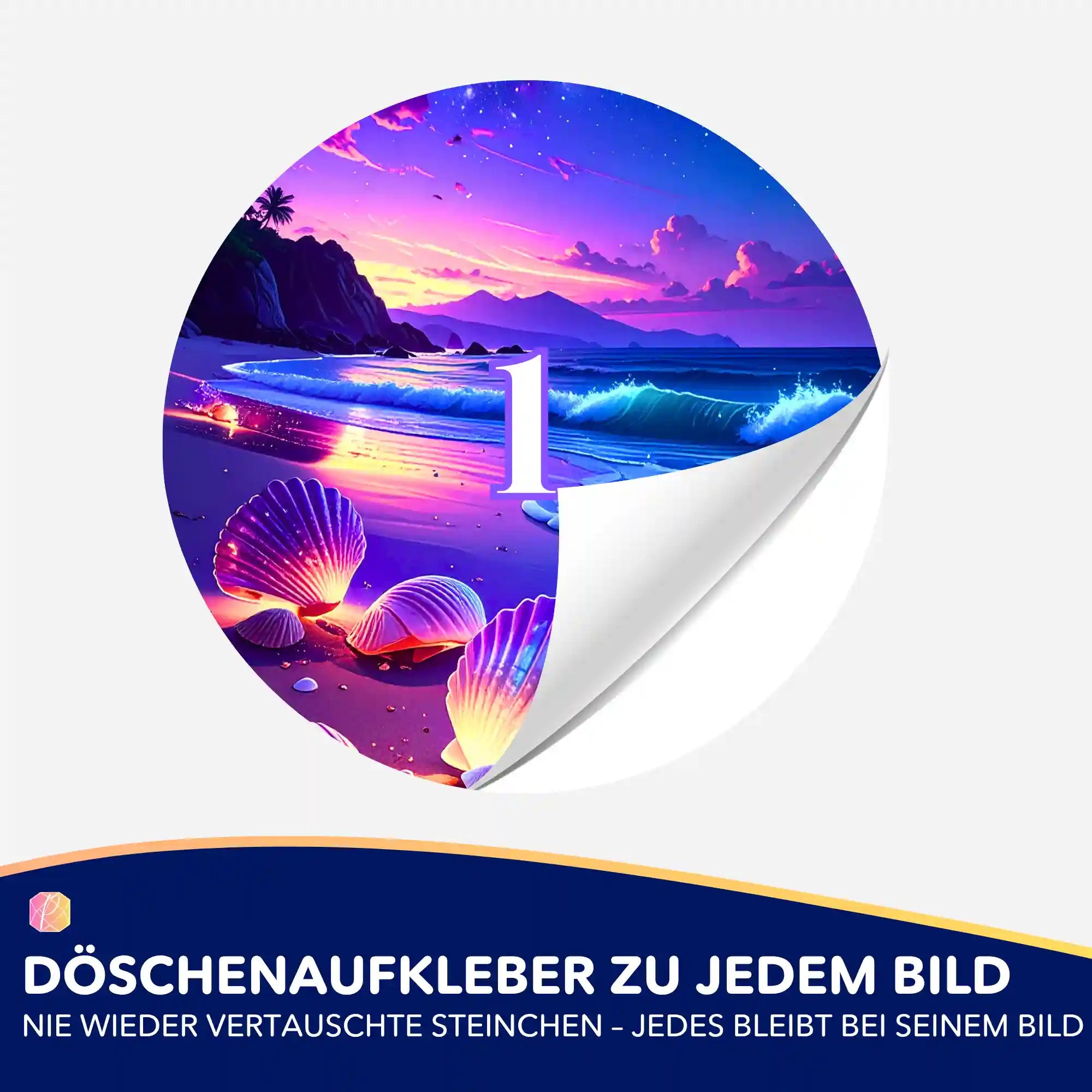 Döschenaufkleber - Die Wunschmuscheln "Limited Edition"