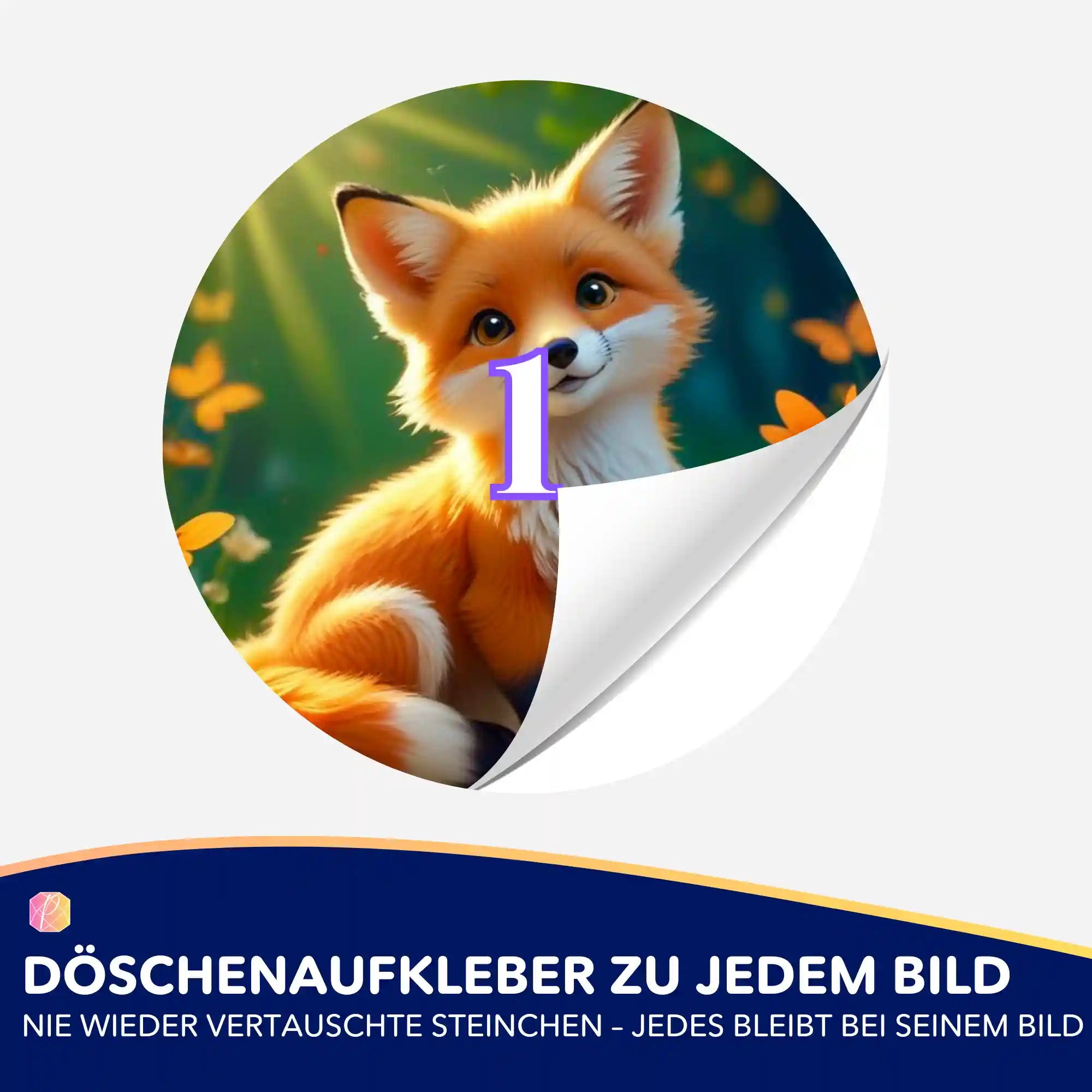 Foxy Casper Aufkleber für Diamond Painting Döschen zur einfachen Steinchen-Sortierung