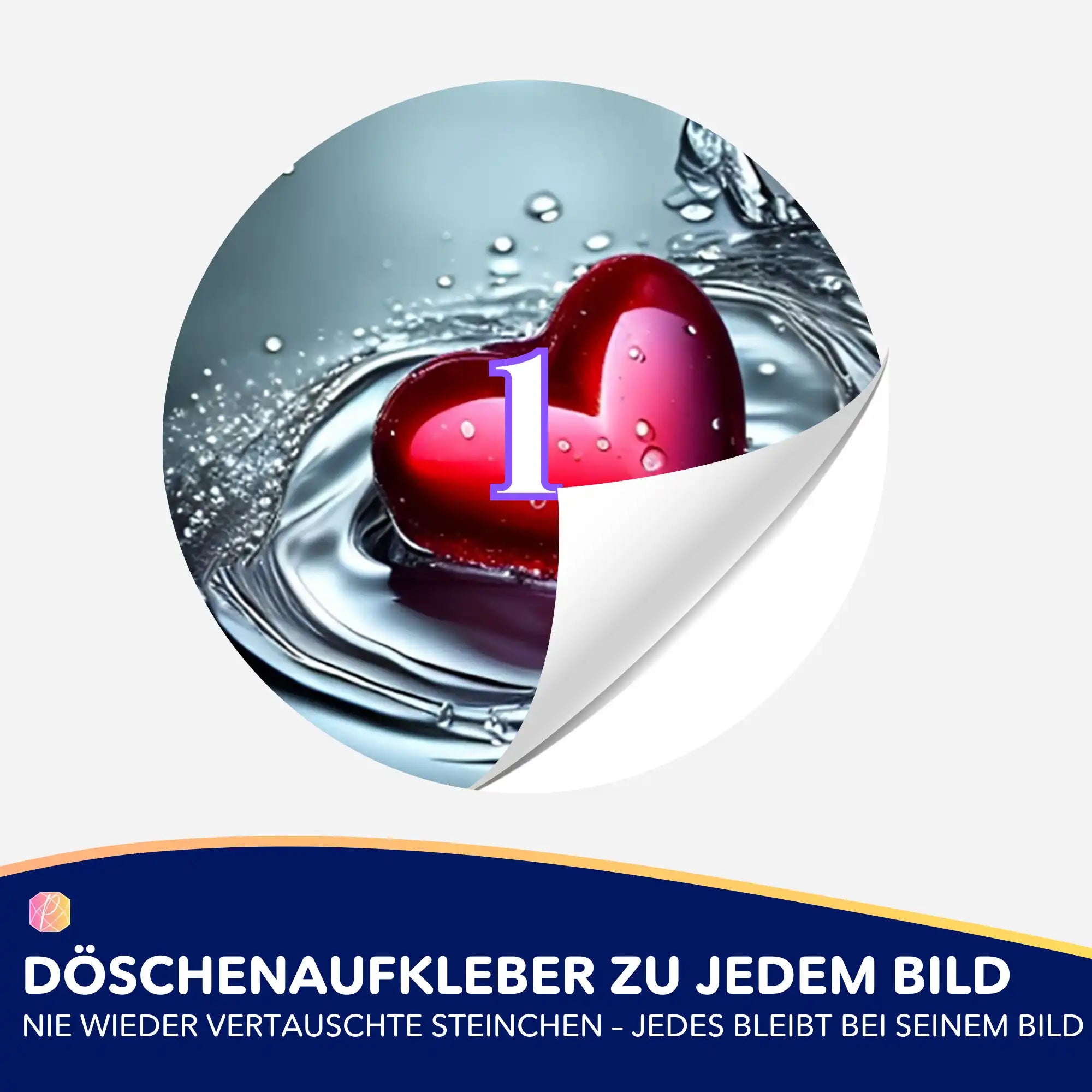 Döschenaufkleber - Waterheart