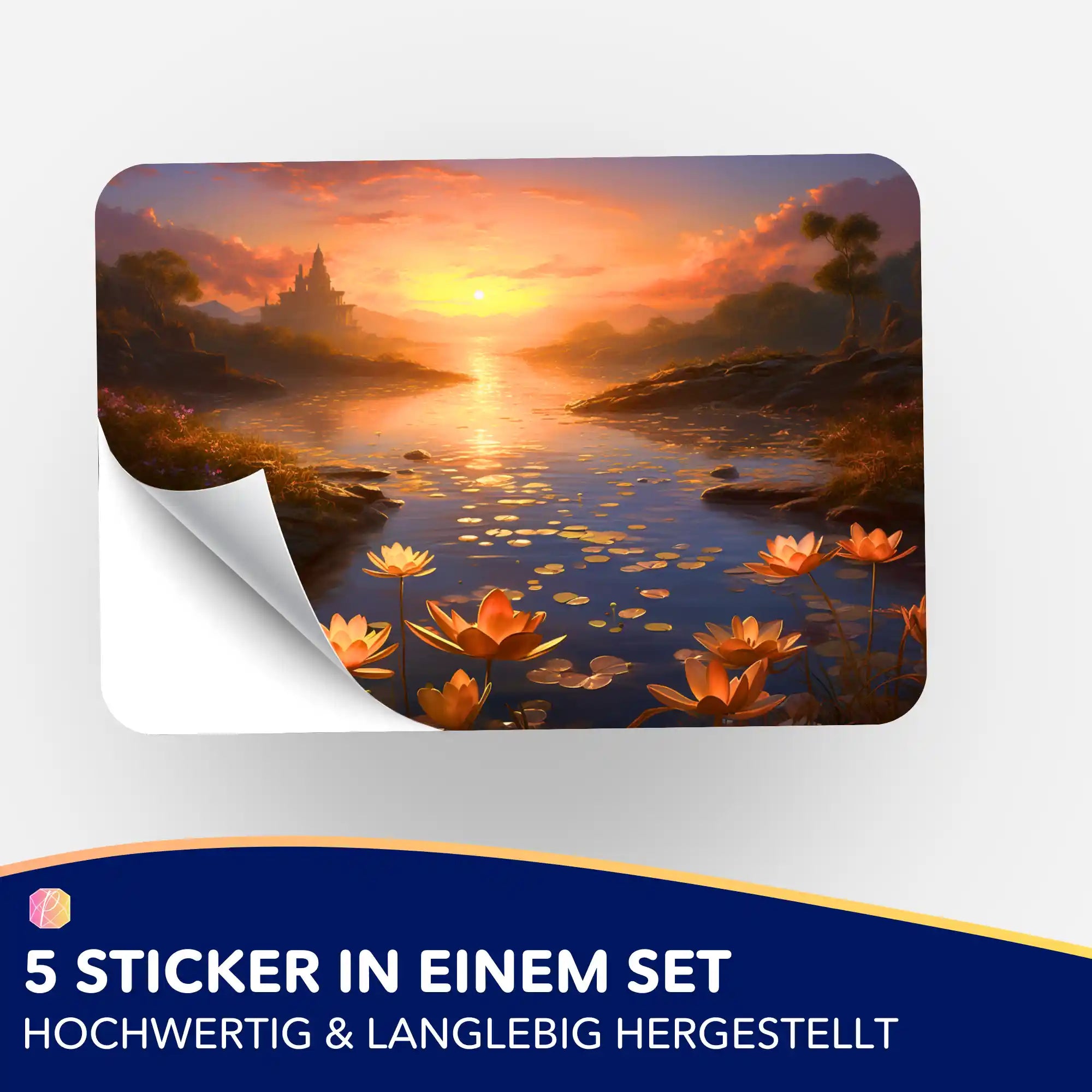 5er-Set Aufkleber mit Motiv Wenn der Tag ausatmet für Diamond Painting und Bastelbedarf zur Organisation