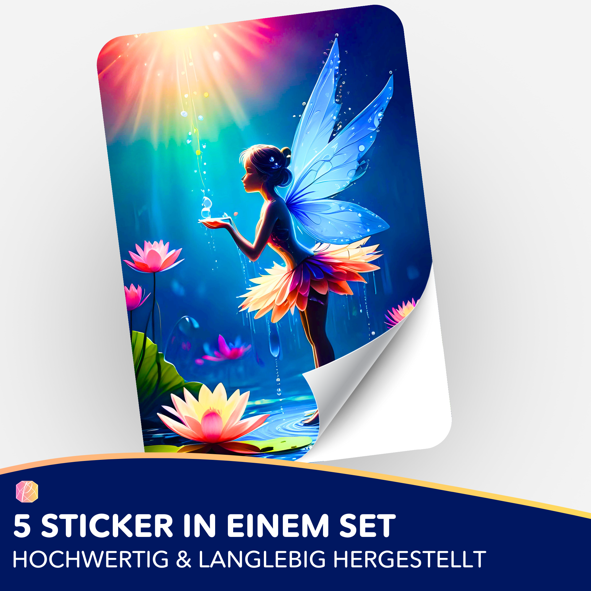 Moni´s Special Sticker-Set Fee Layla als Zubehör für Diamond Painting und Malen nach Zahlen Bastelsets