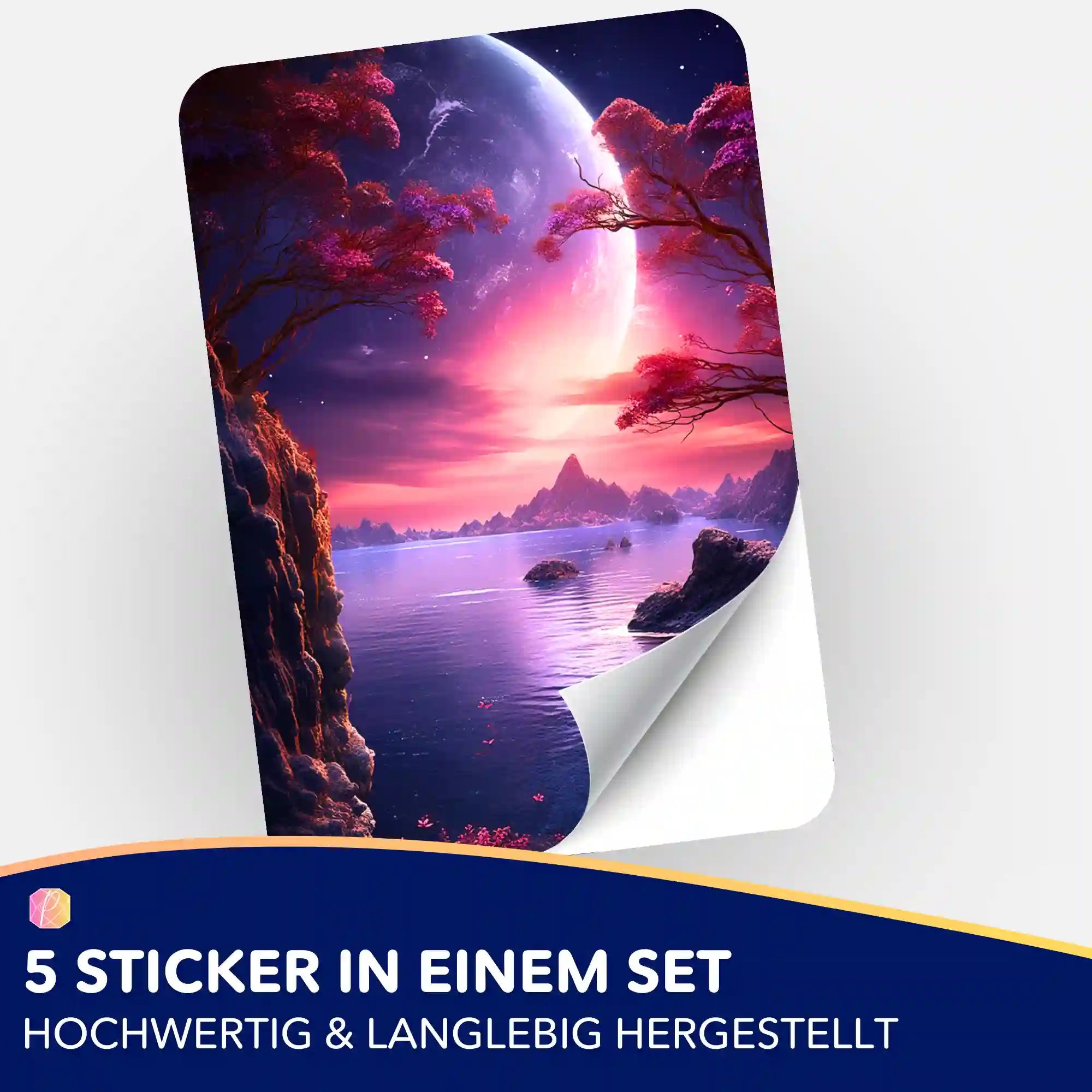 Aufkleber 5er-Set - Traum von Lunara