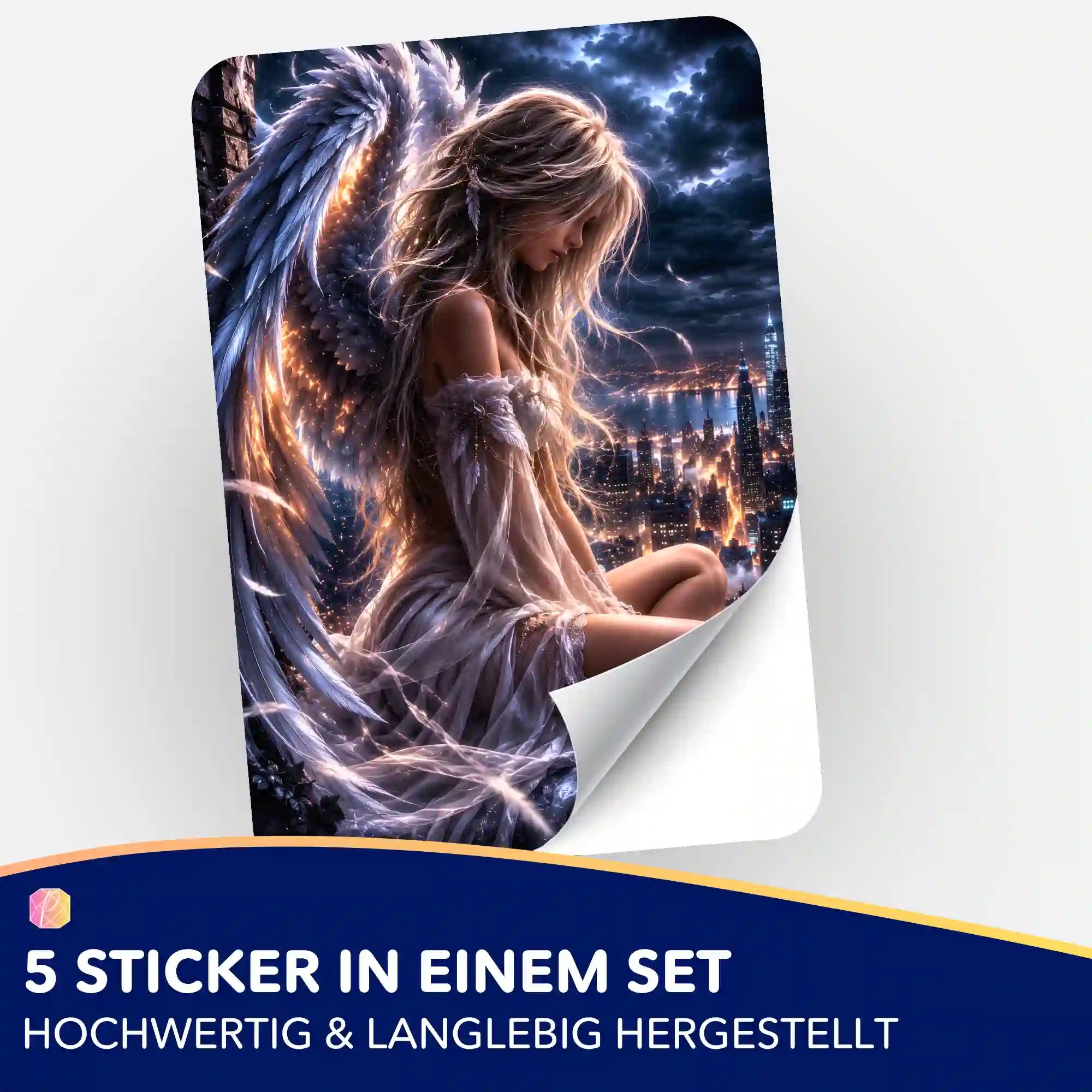 5er Aufkleber-Set mit Engel Motiv für Diamond Painting und Malen nach Zahlen Zubehör von Picmondoo