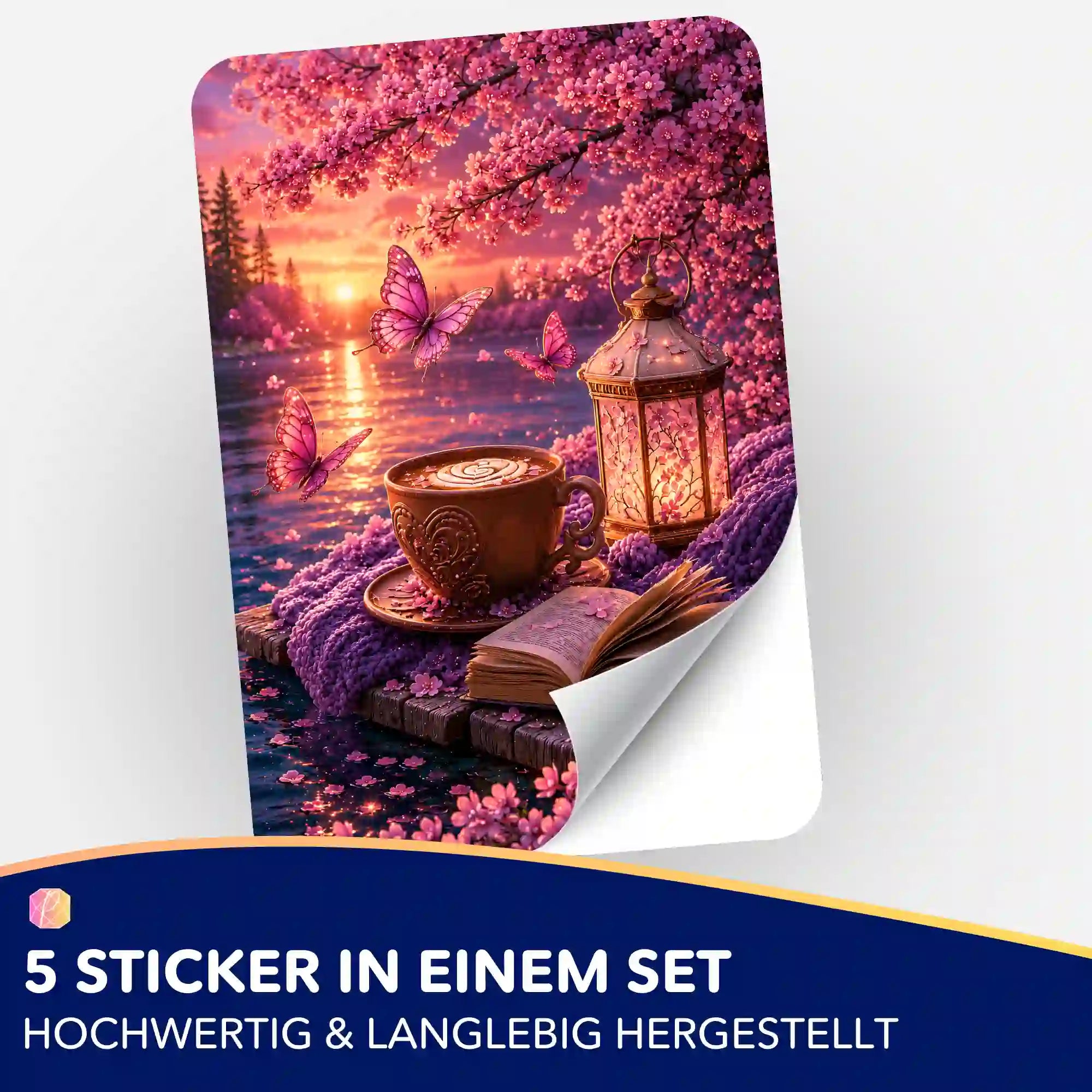 Picmondoo Aufkleber-Set mit Motiv Am Ende der Geschichte für Diamond Painting Organisation und kreative DIY-Deko