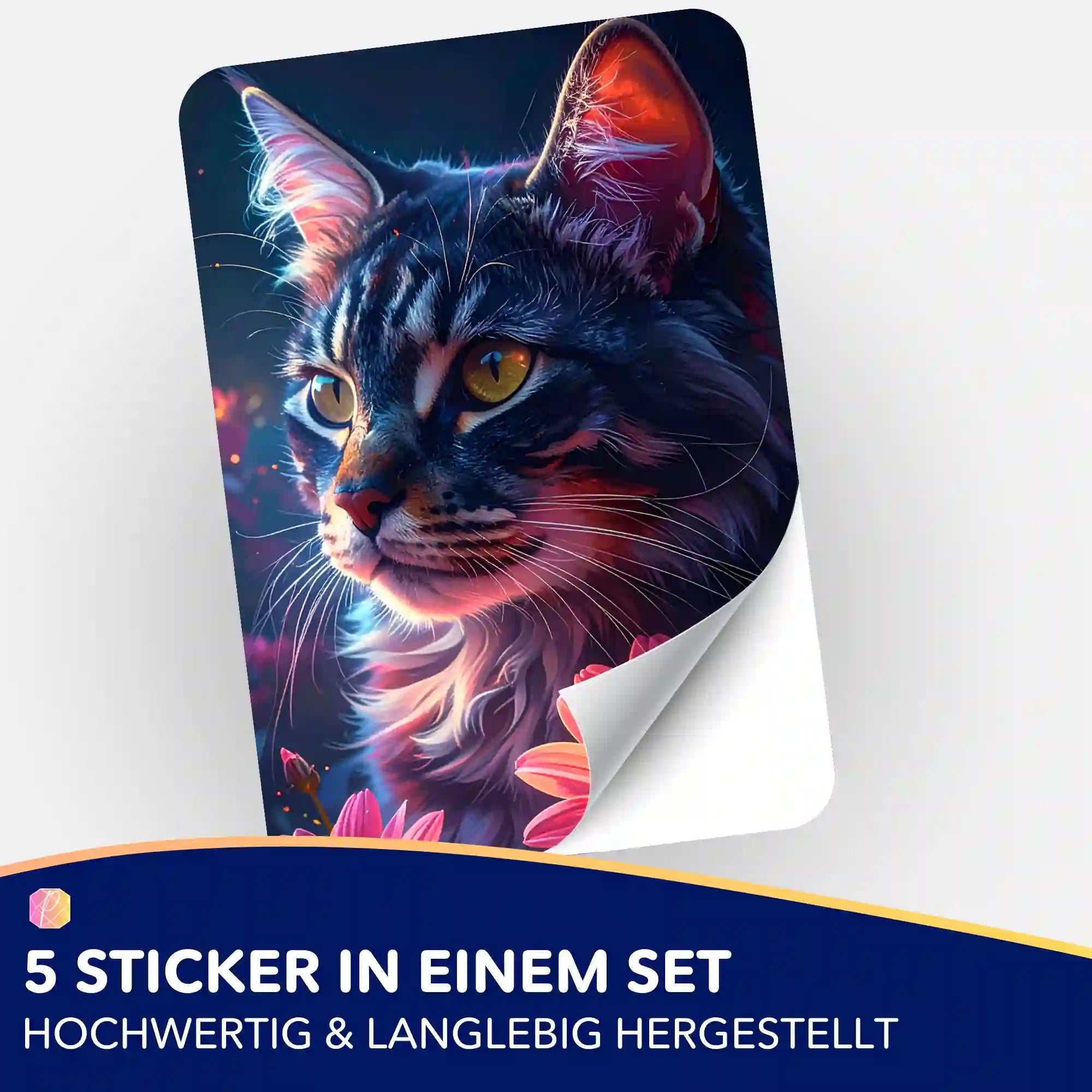 Aufkleber 5er-Set - Segen der Bastet "Limited Edition"