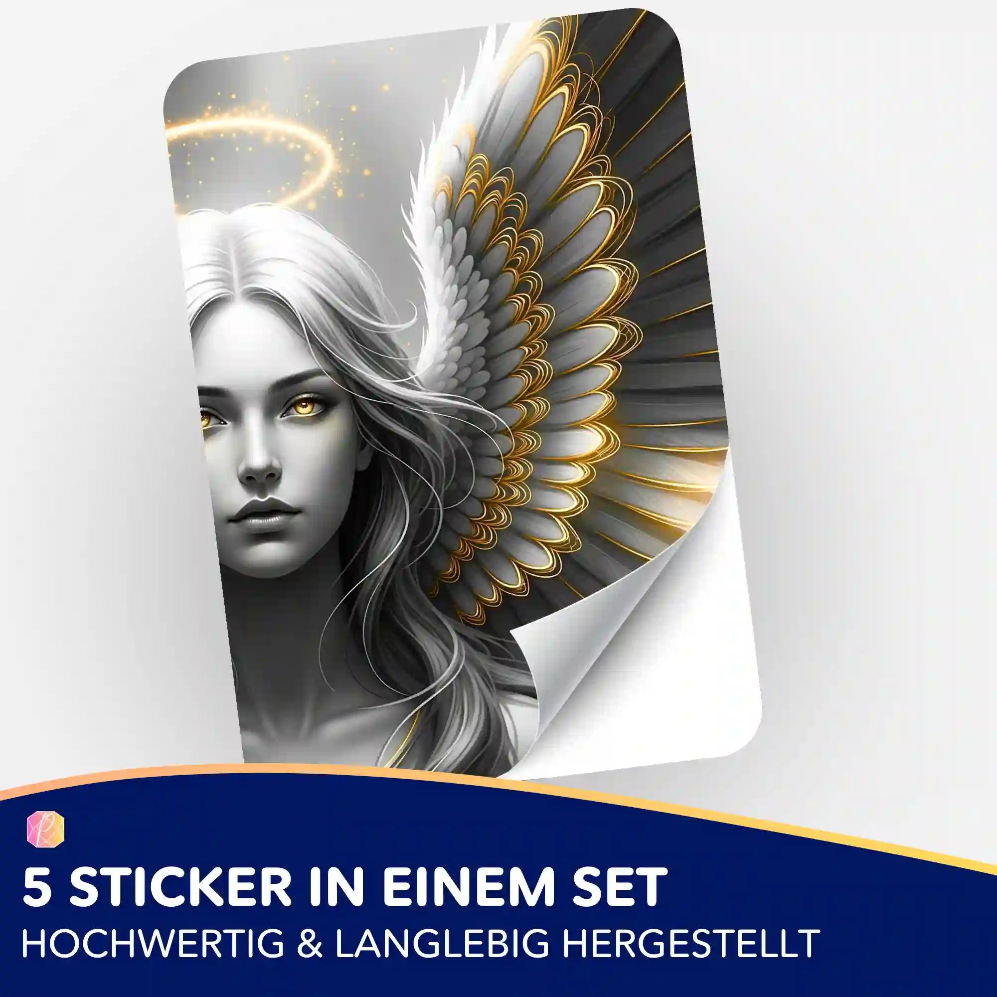 Aufkleber 5er-Set - Golden Angel