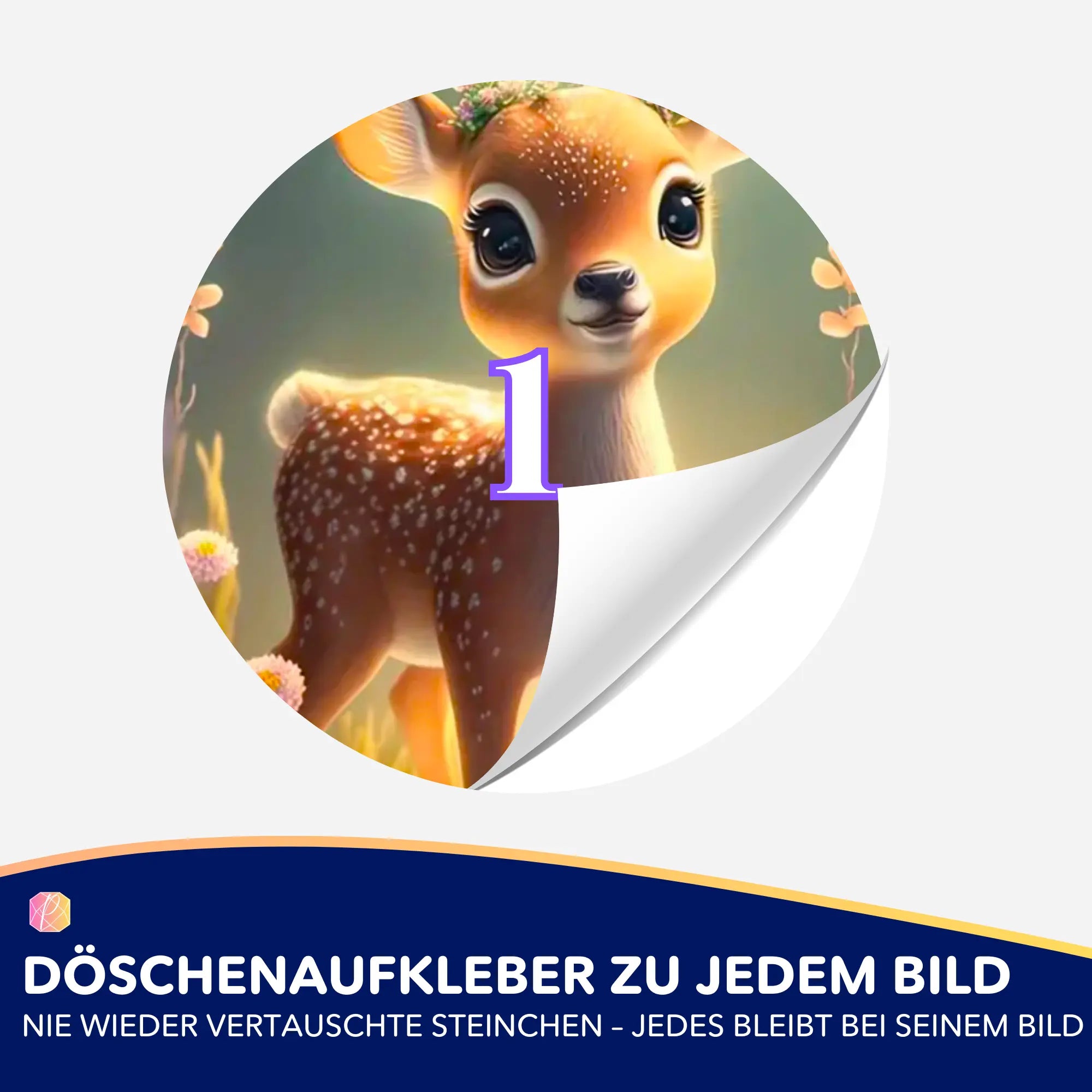 Döschenaufkleber - Kleines Rehkitz Anabell "Limited Edition"
