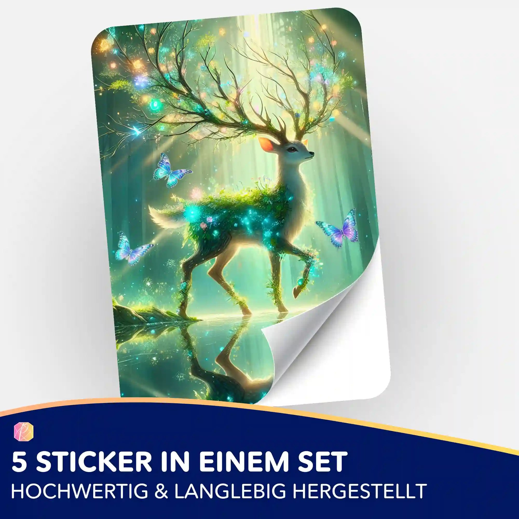 5er-Set Sticker Wächter der verborgenen Lichtung für Diamond Painting und Bastelbedarf von Picmondoo