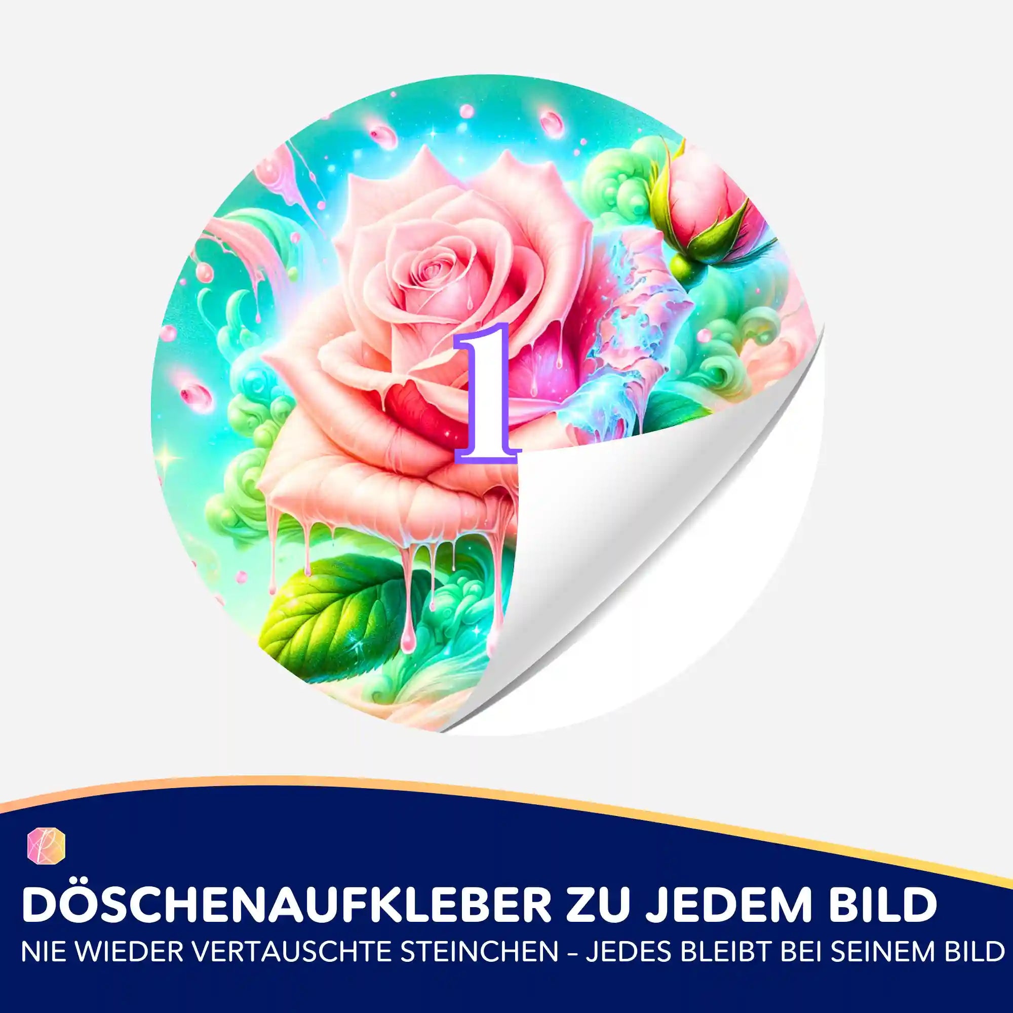 Döschenaufkleber - Candy Rose