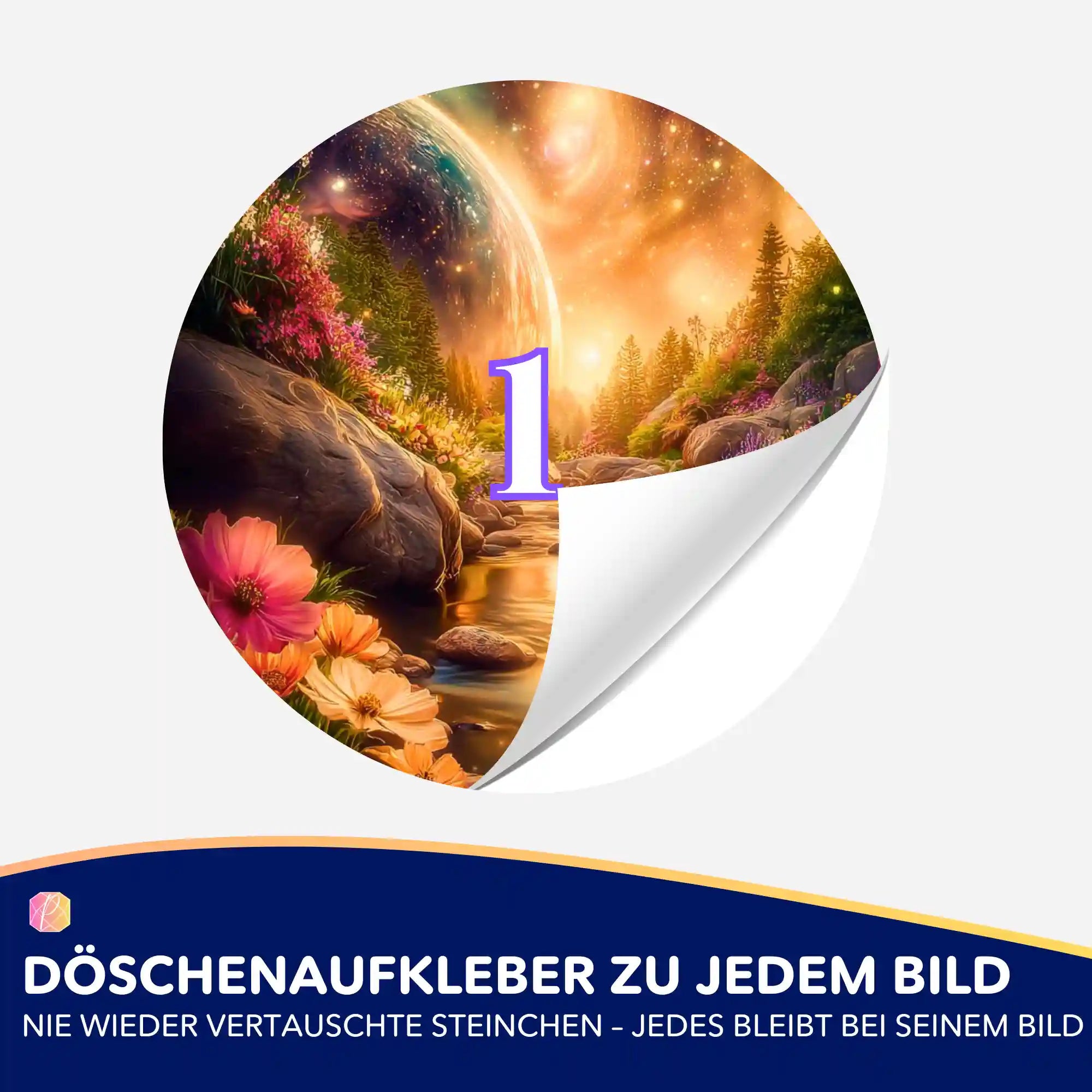 Döschenaufkleber - Wo das Licht den Weg kennt