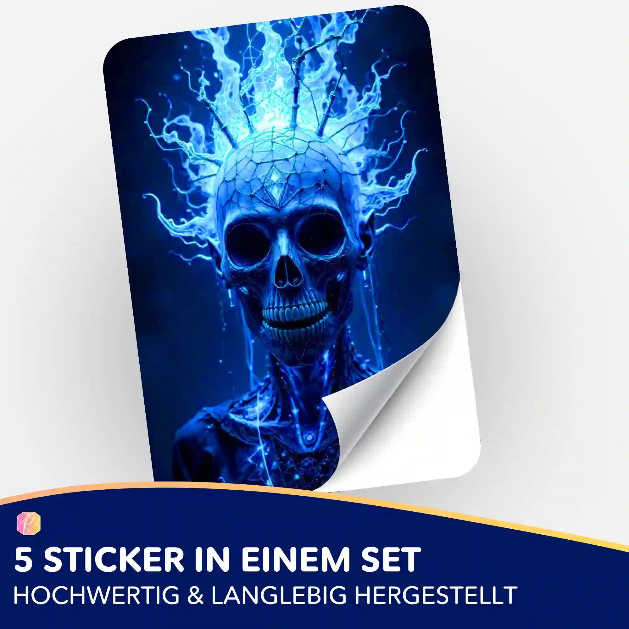 Aufkleber 5er-Set - Skull