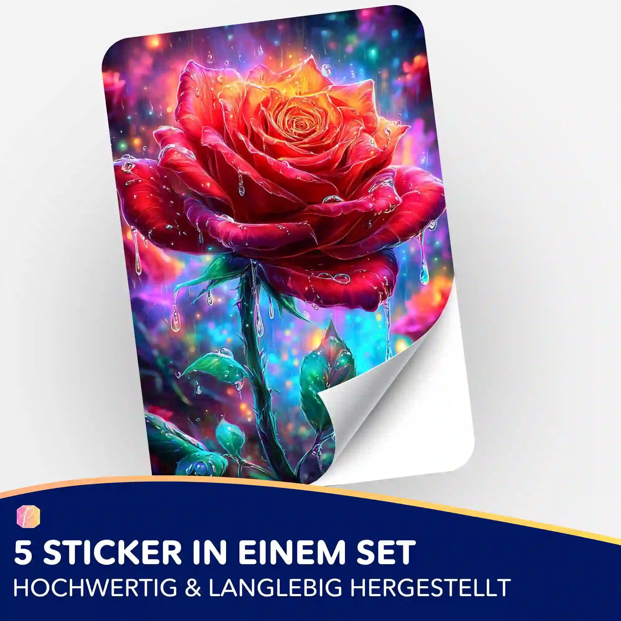 Aufkleber 5er-Set - Regentanz