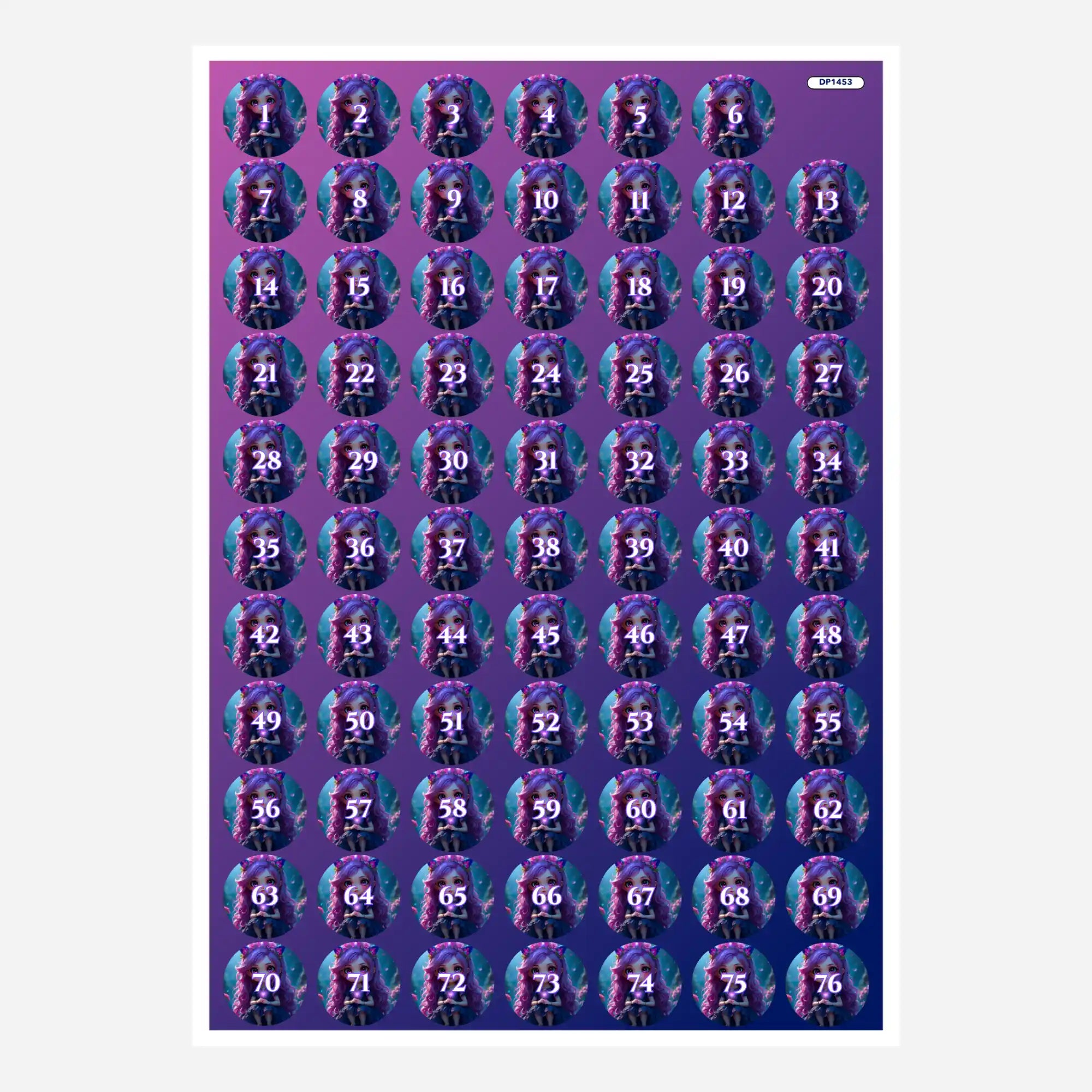 Döschenaufkleber - Little Violett