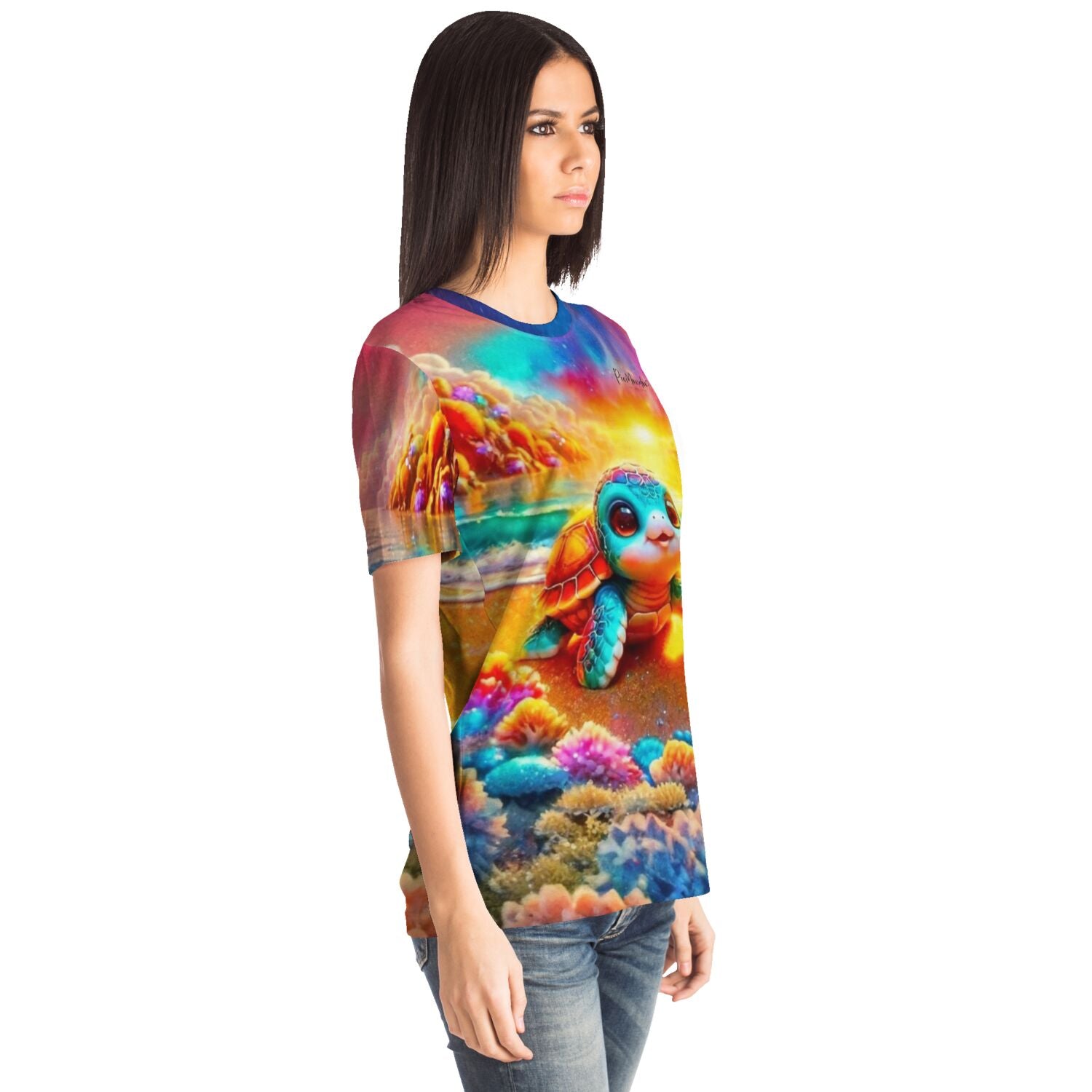 Dreamer T-Shirt - 100 Farben Special - Schildkröte am Funkelstrand