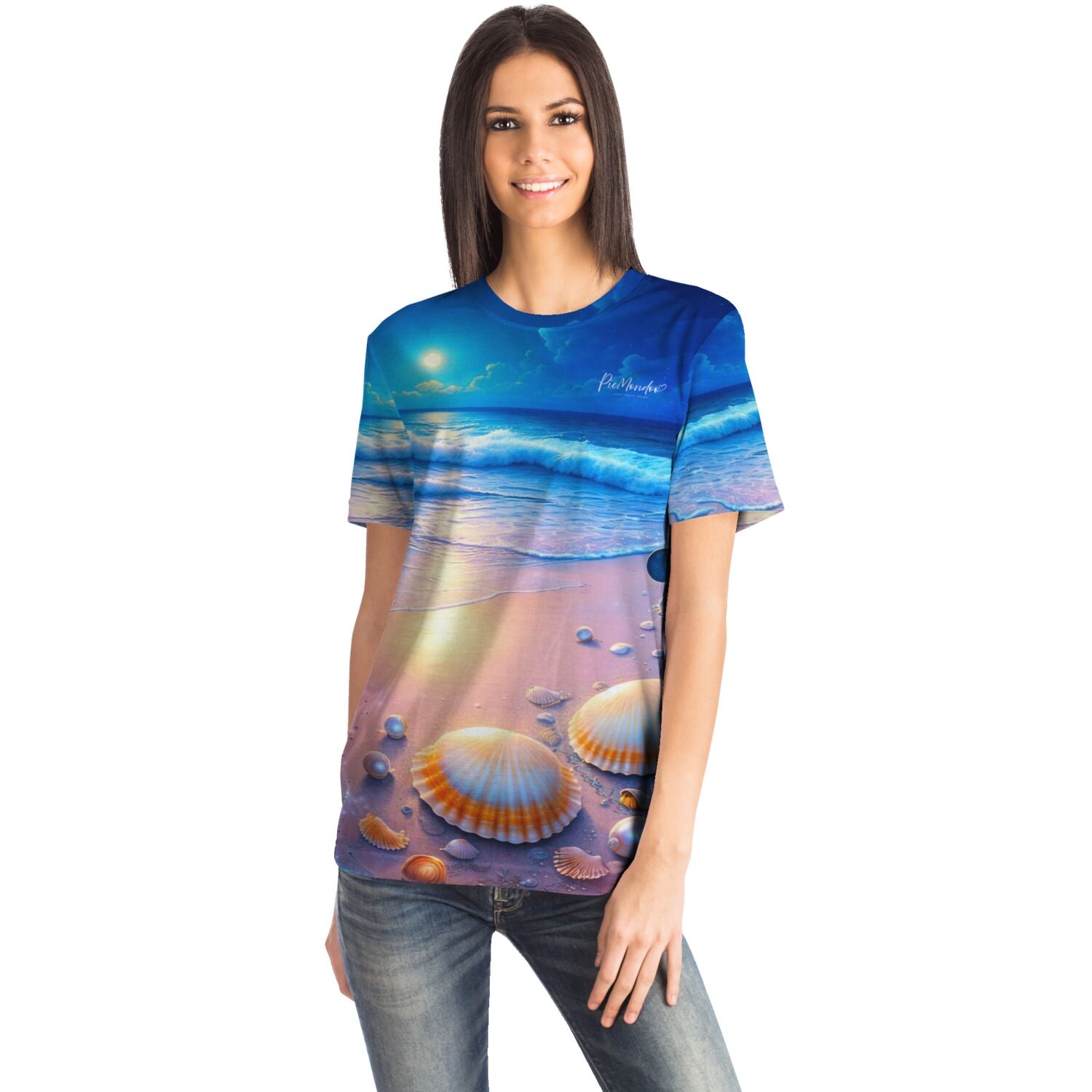 Dreamer T-Shirt - Strand im Nachtglanz