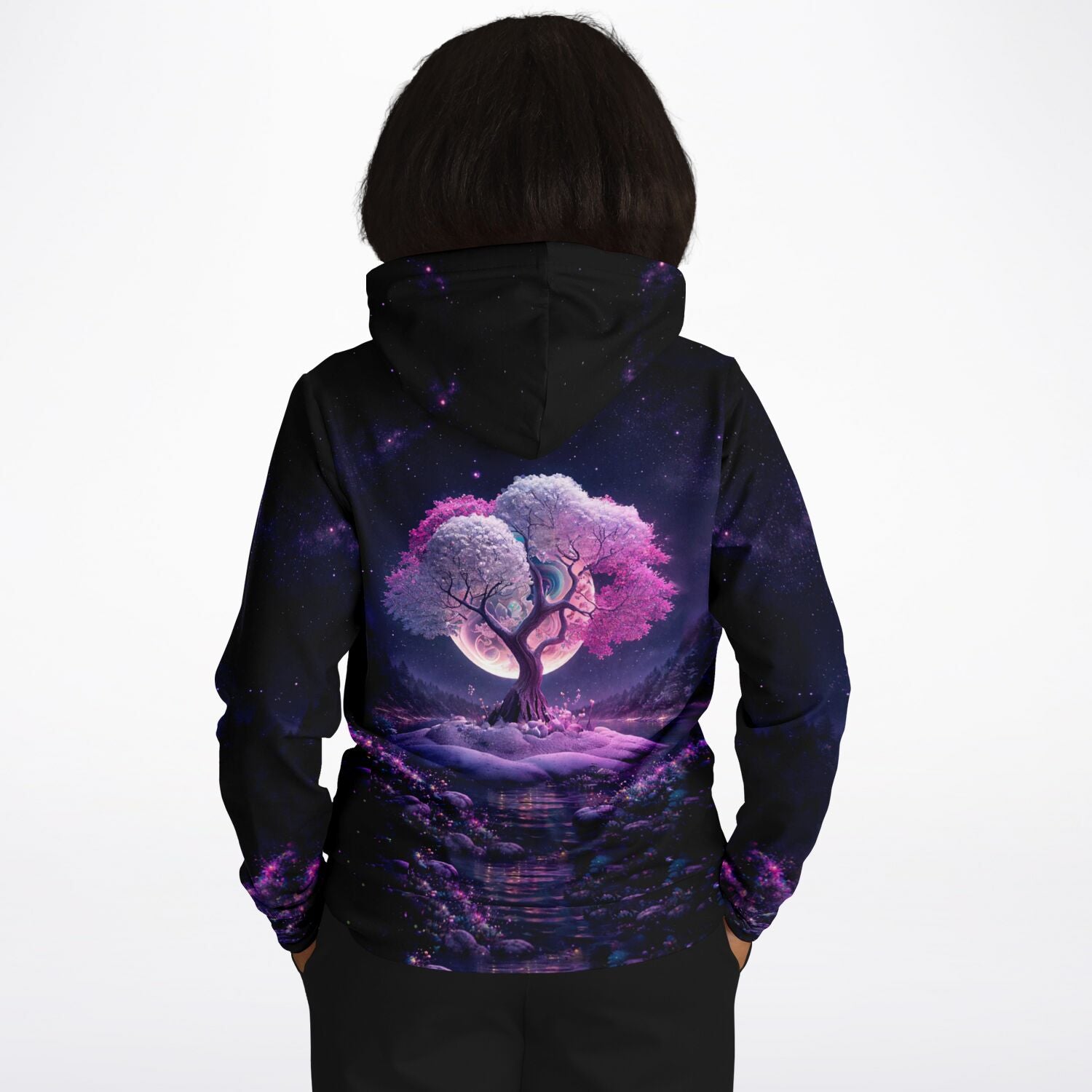 Dreamer Hoodie - Multi Special - Pink Tree at Night