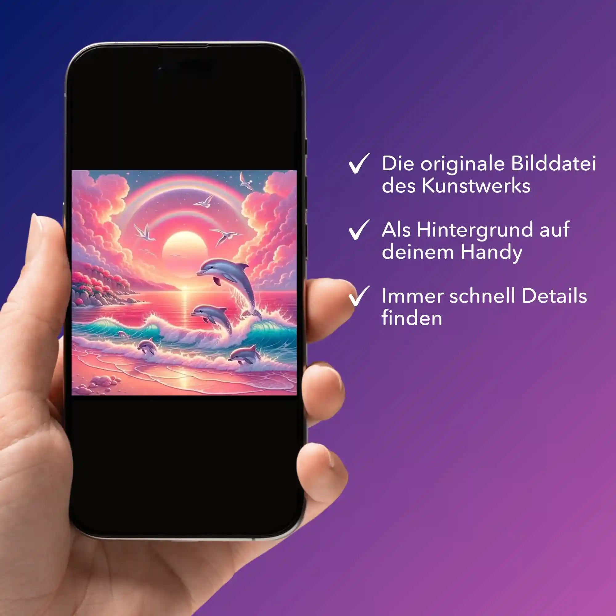 Digitale Bildmappe - Pinkes Meeresrauschen