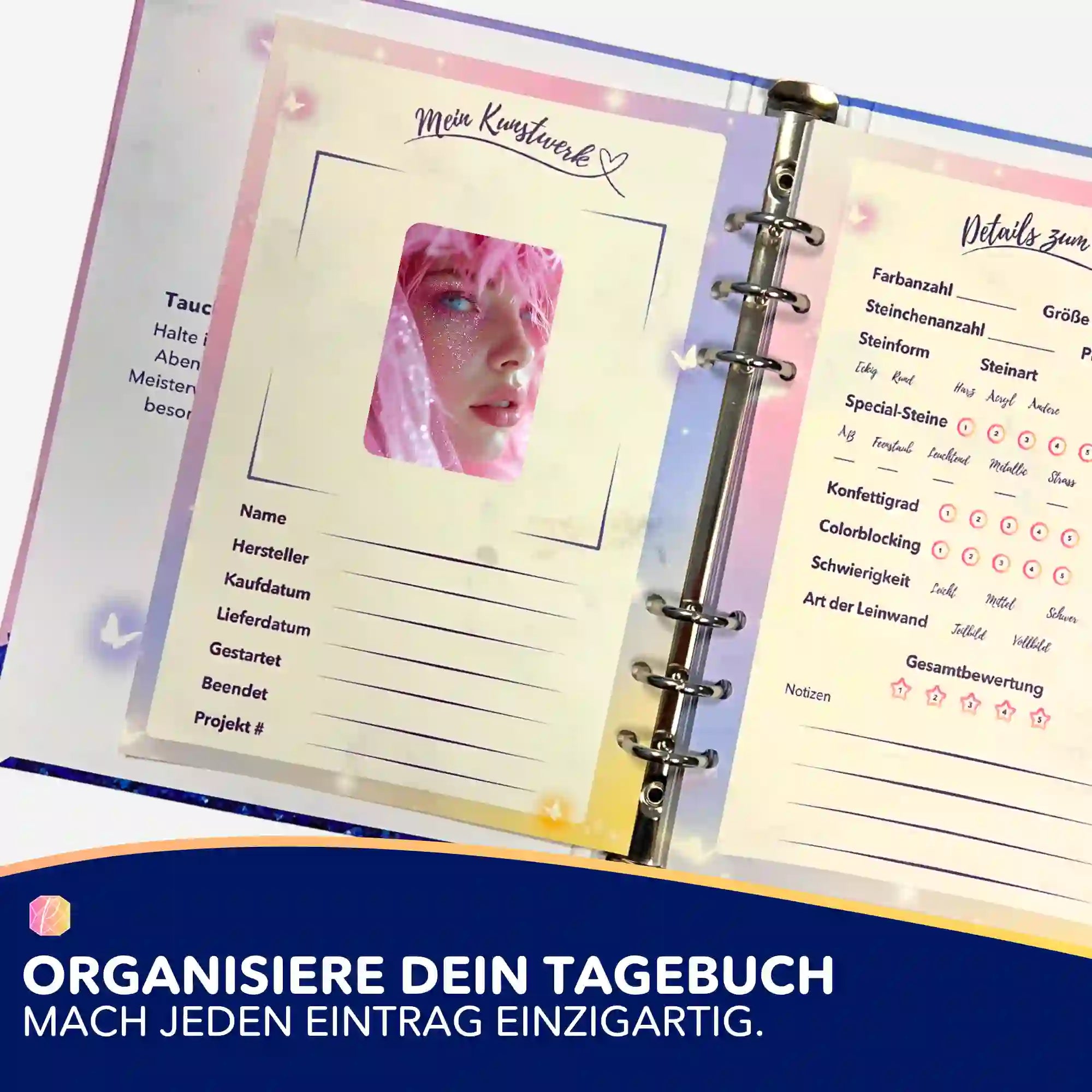 Aufkleber 5er-Set - Moni´s Special - Pink Dream