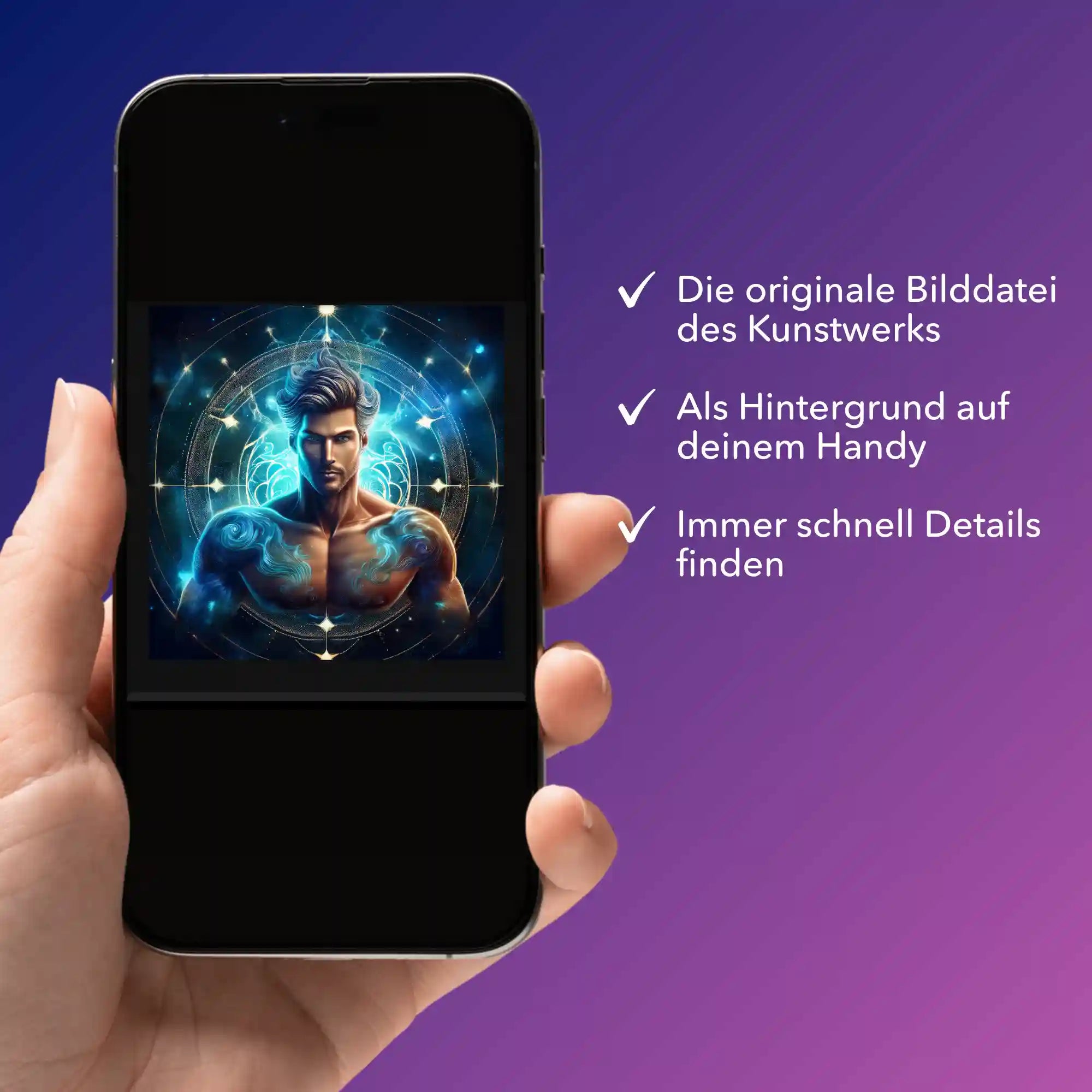 Digitale Bildmappe - Sternzeichen Wassermann "Limited Edition"
