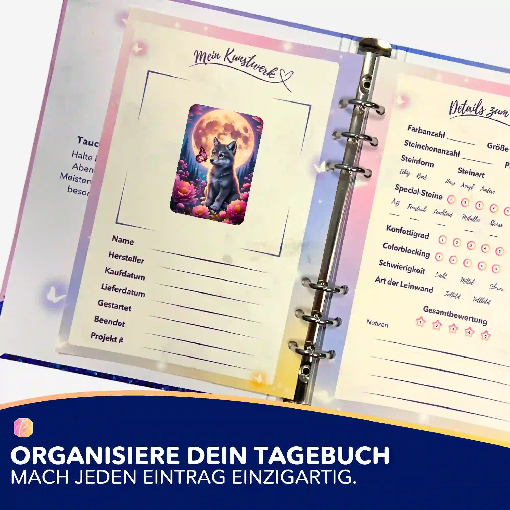 Aufkleber 5er-Set - Zwischen Traum und Erwachen