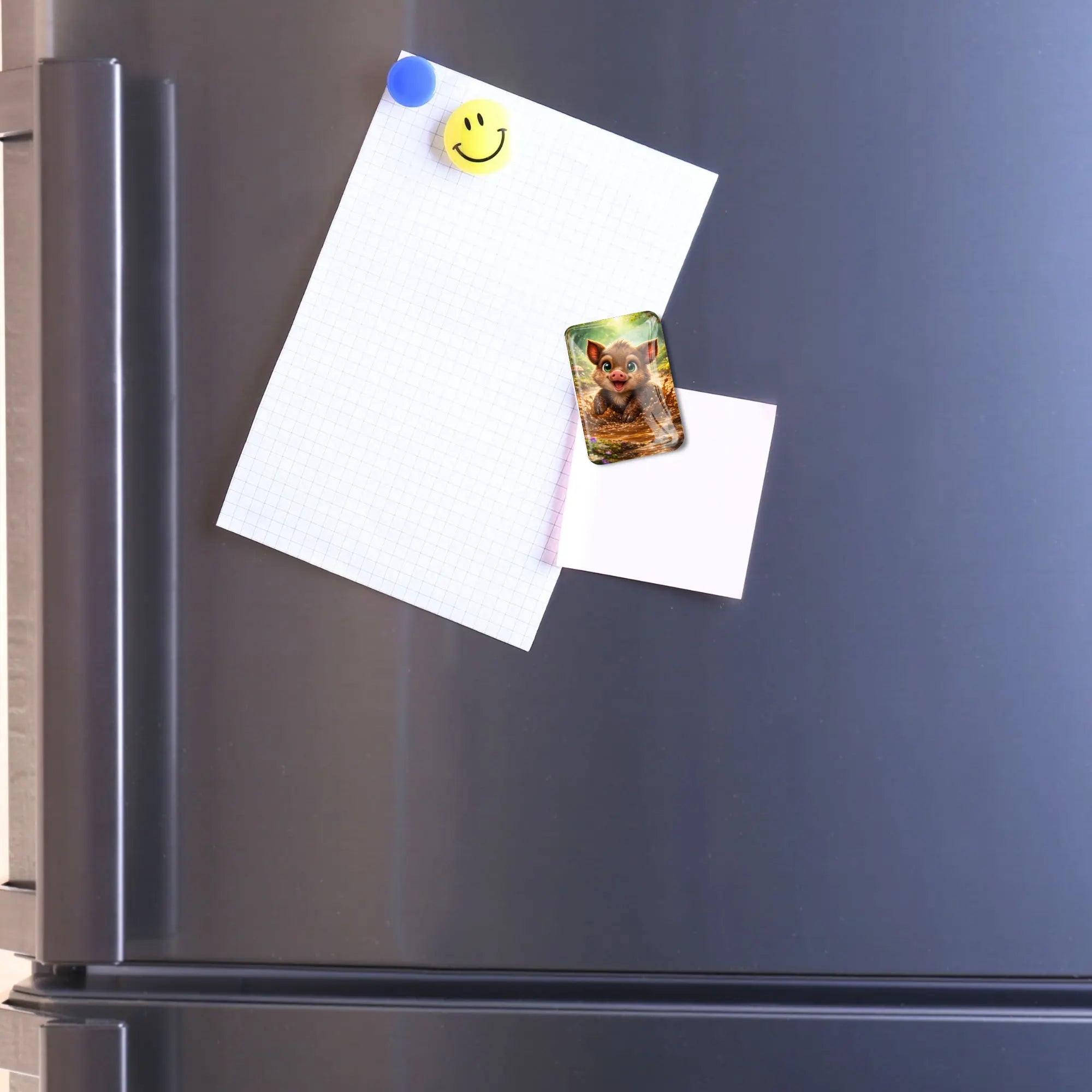 Glas Cover Minder Motiv Pfützenglück als praktischer Magnet für Diamond Painting Zubehör am Kühlschrank