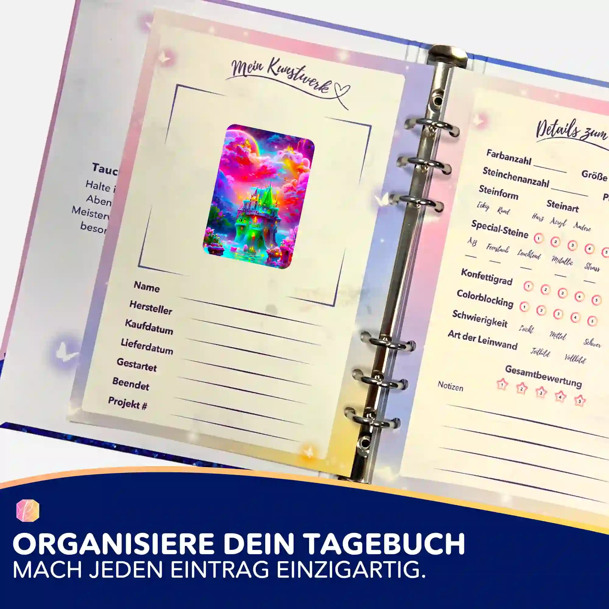 Aufkleber 5er-Set - Traumland in der Fantasie