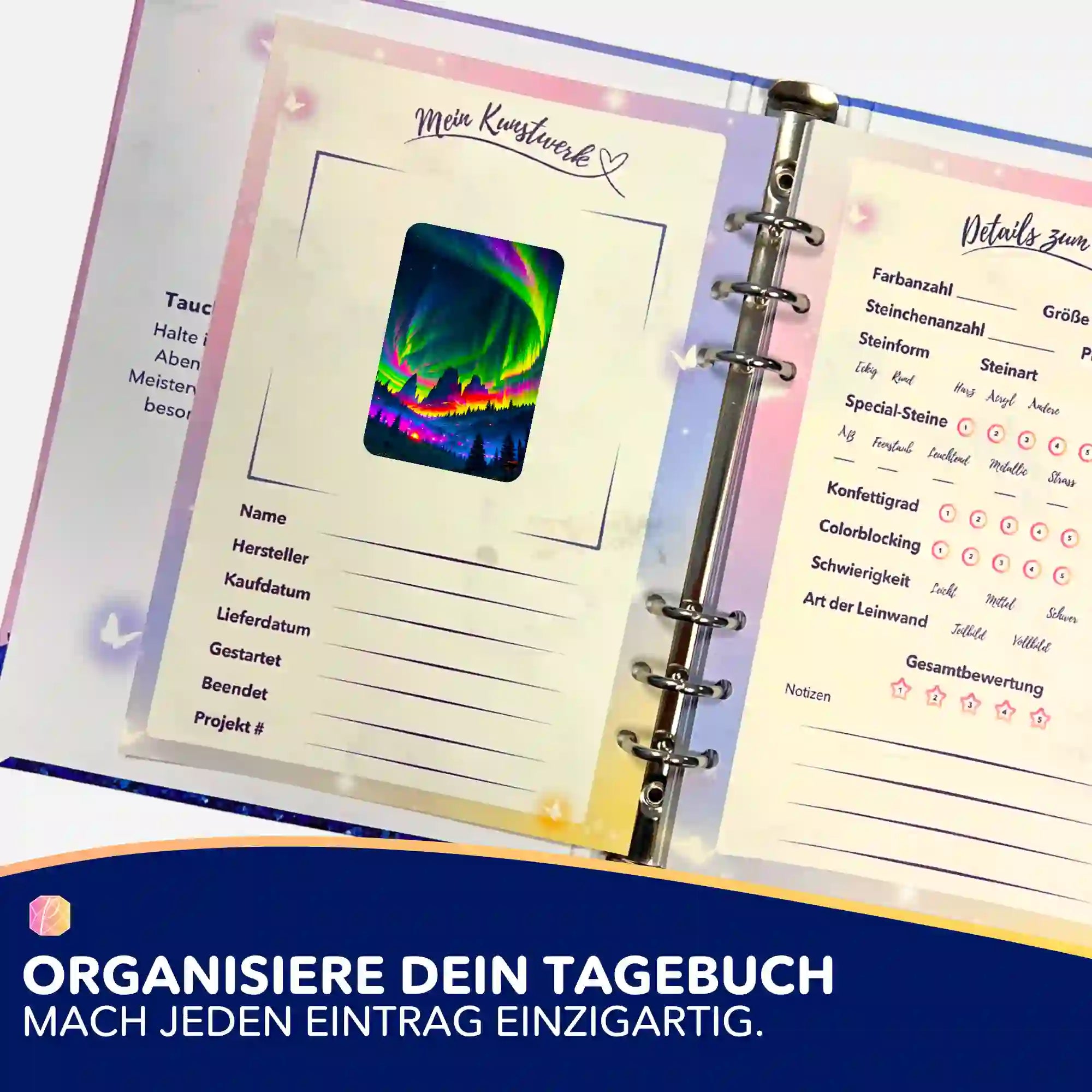 Aufkleber 5er-Set - Nacht der bunten Lichter "Limited Edition"