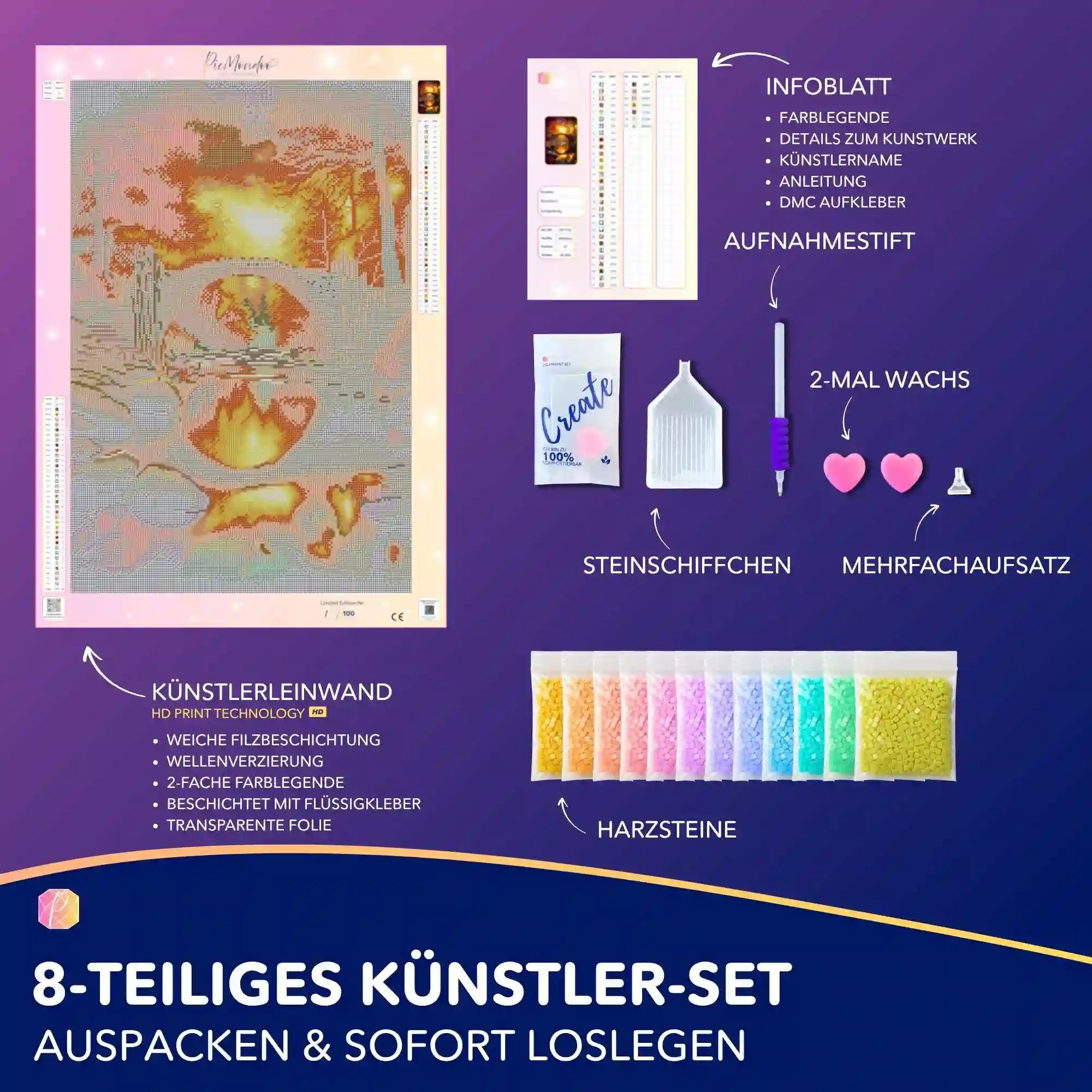 Diamond Painting - Brücke der ewigen Stunde "Limited Edition"